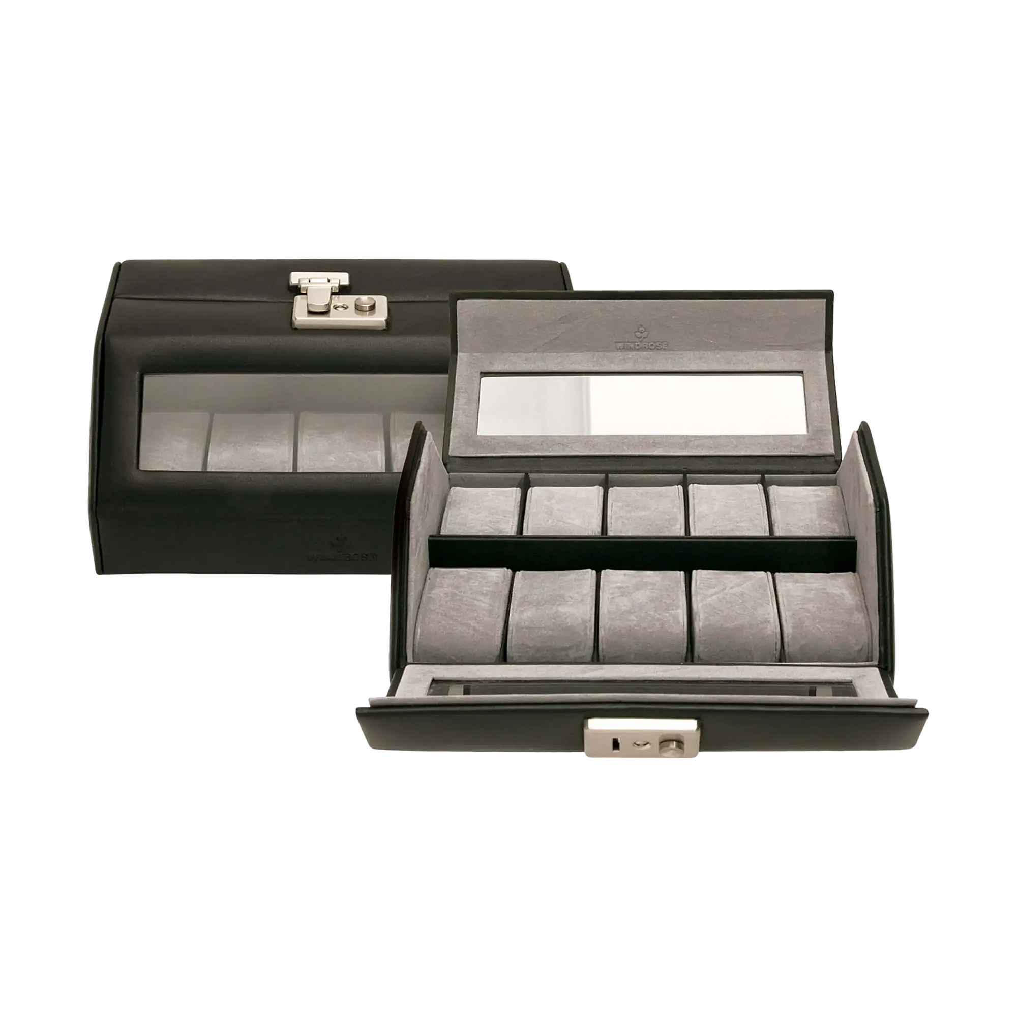Watch box Nappa / black (full cowhide)