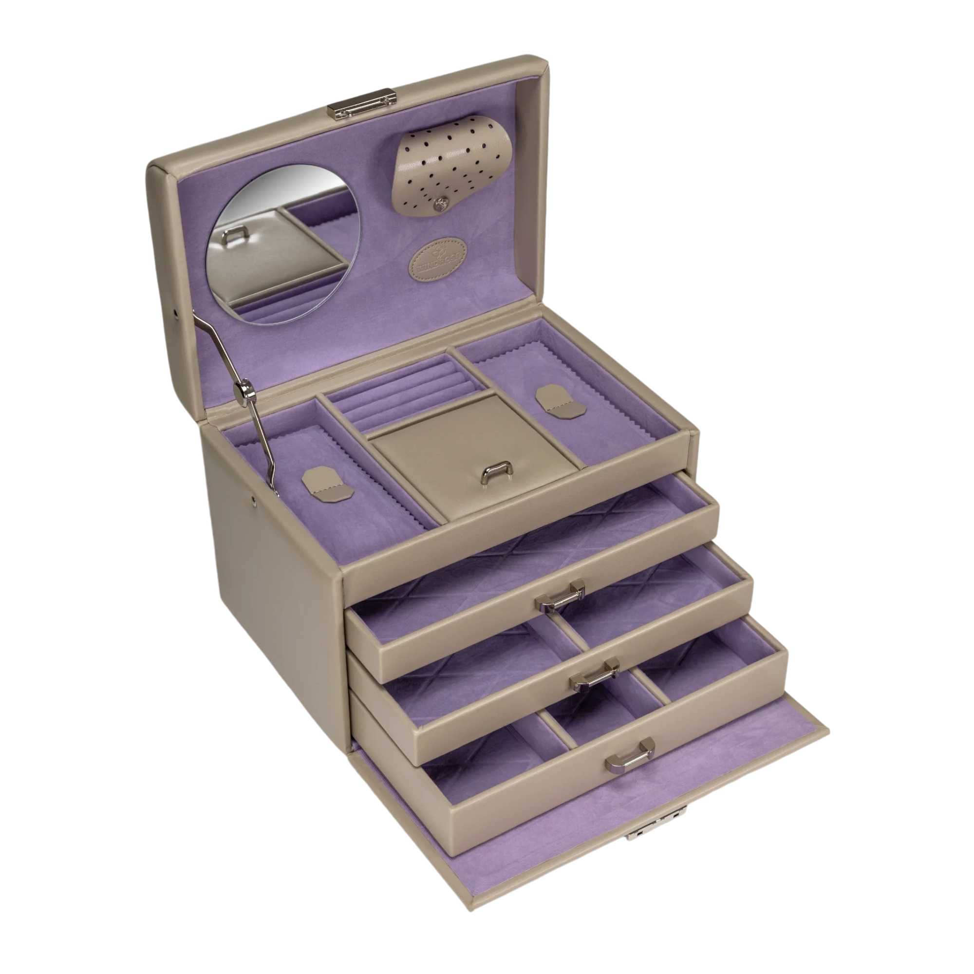 Schmuckkoffer Merino Moda / beige