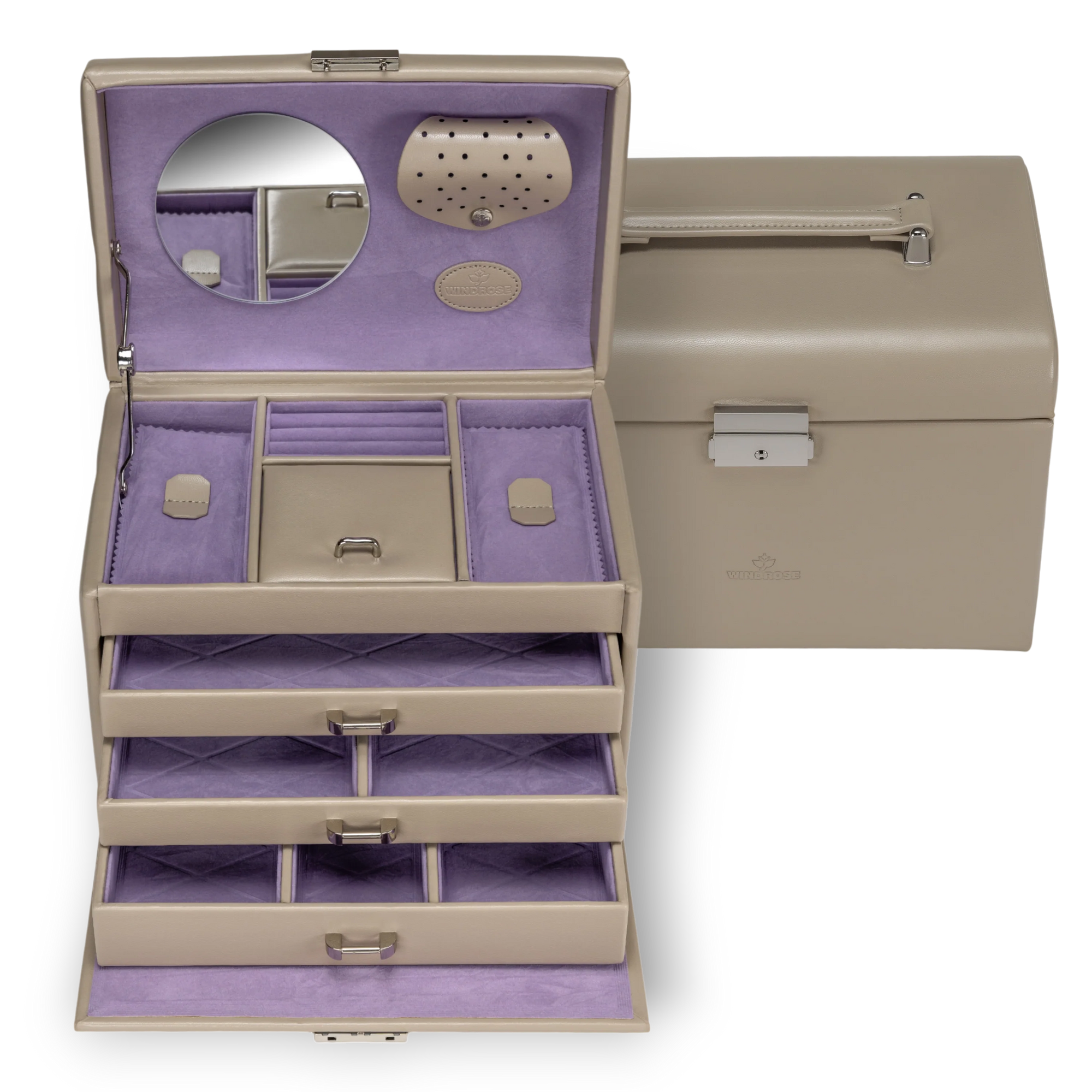 Schmuckkoffer Merino Moda / beige