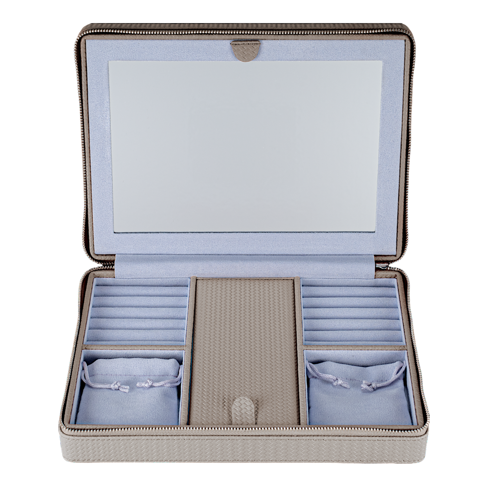 Reissverschluss Schmuckbox Corbello / taupe