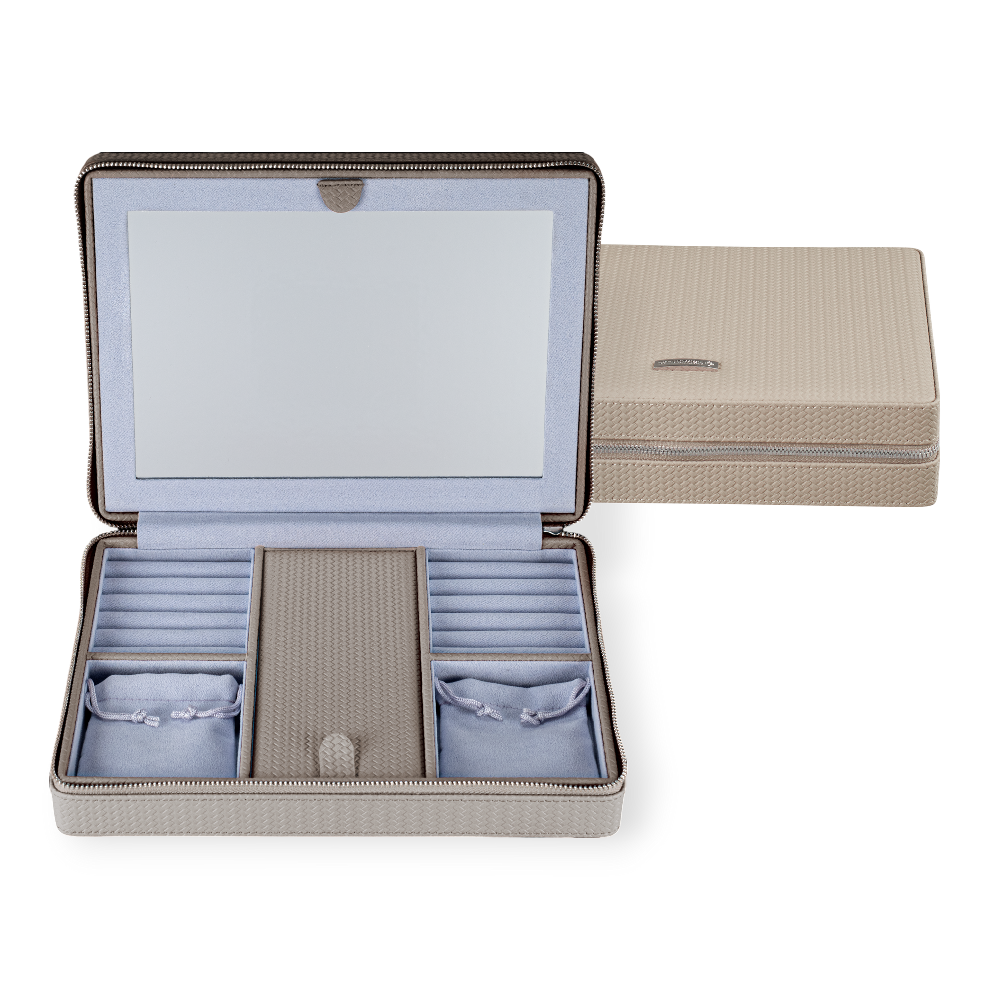 Reissverschluss Schmuckbox Corbello / taupe