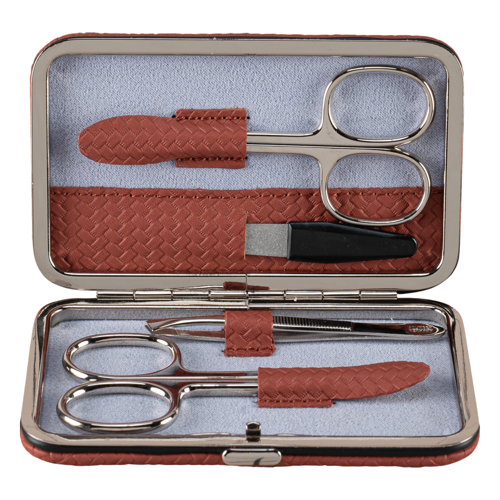 4-piece manicure case Corbello / terracotta