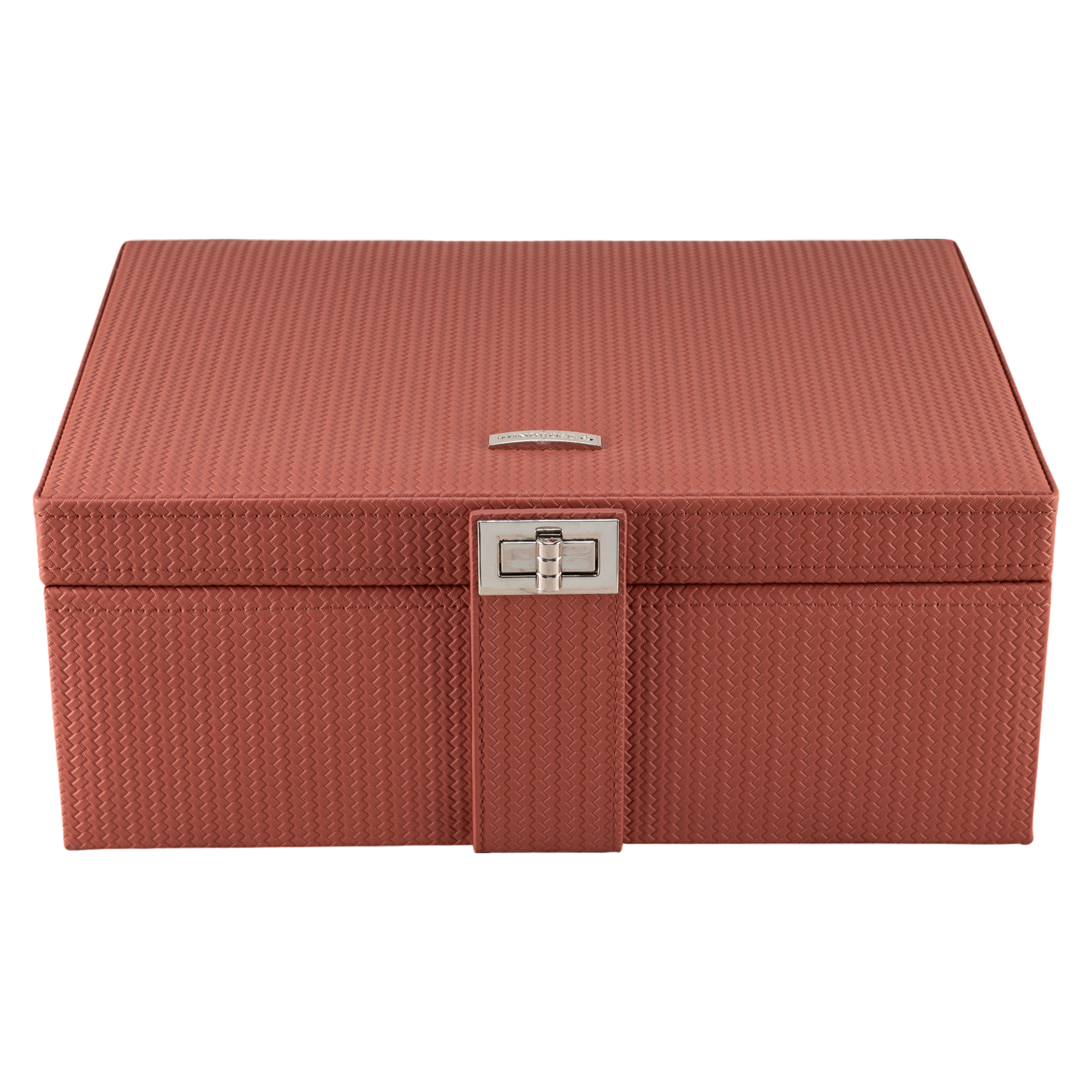 Jewelry case L with insert Corbello / terracotta