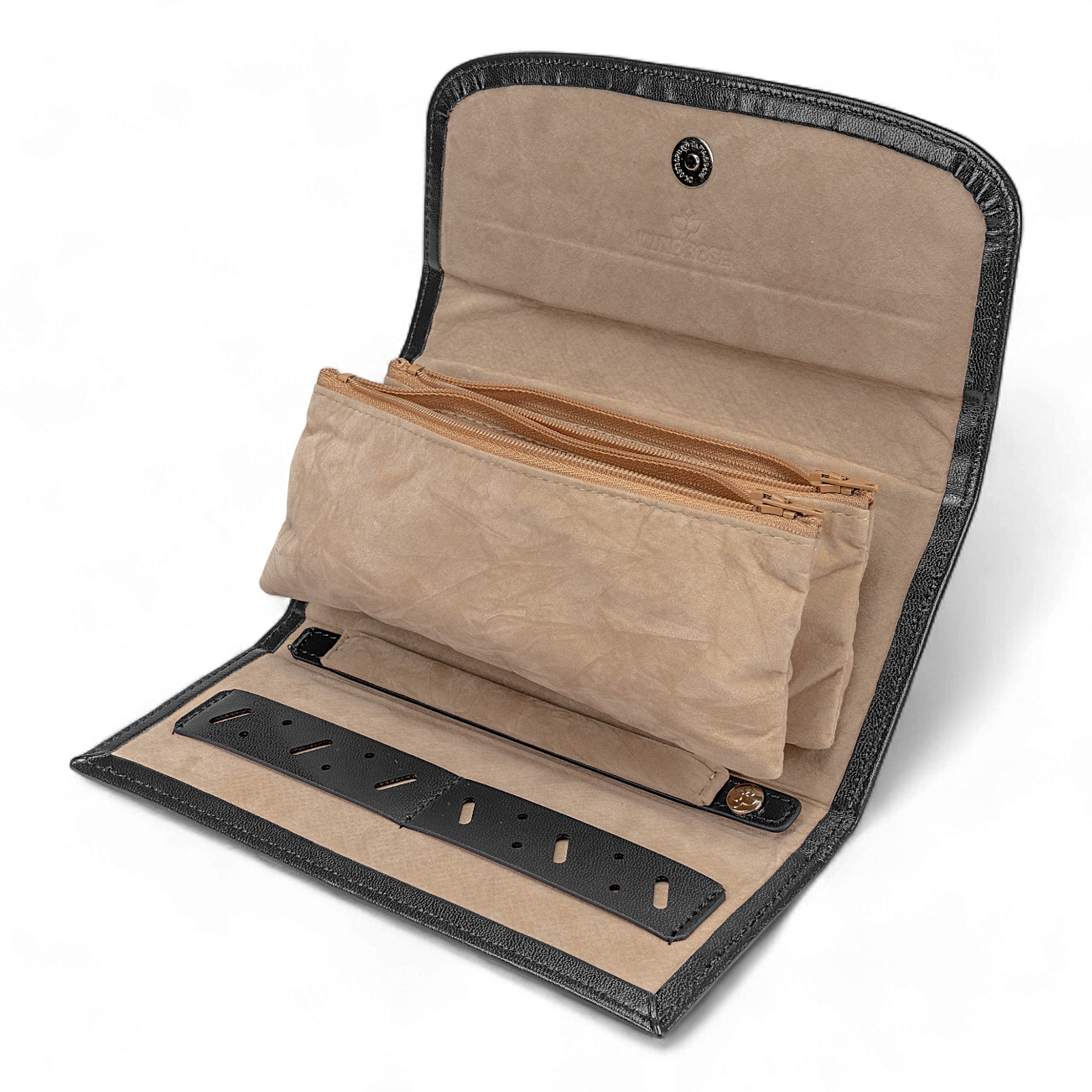 Merino / black jewelry bag