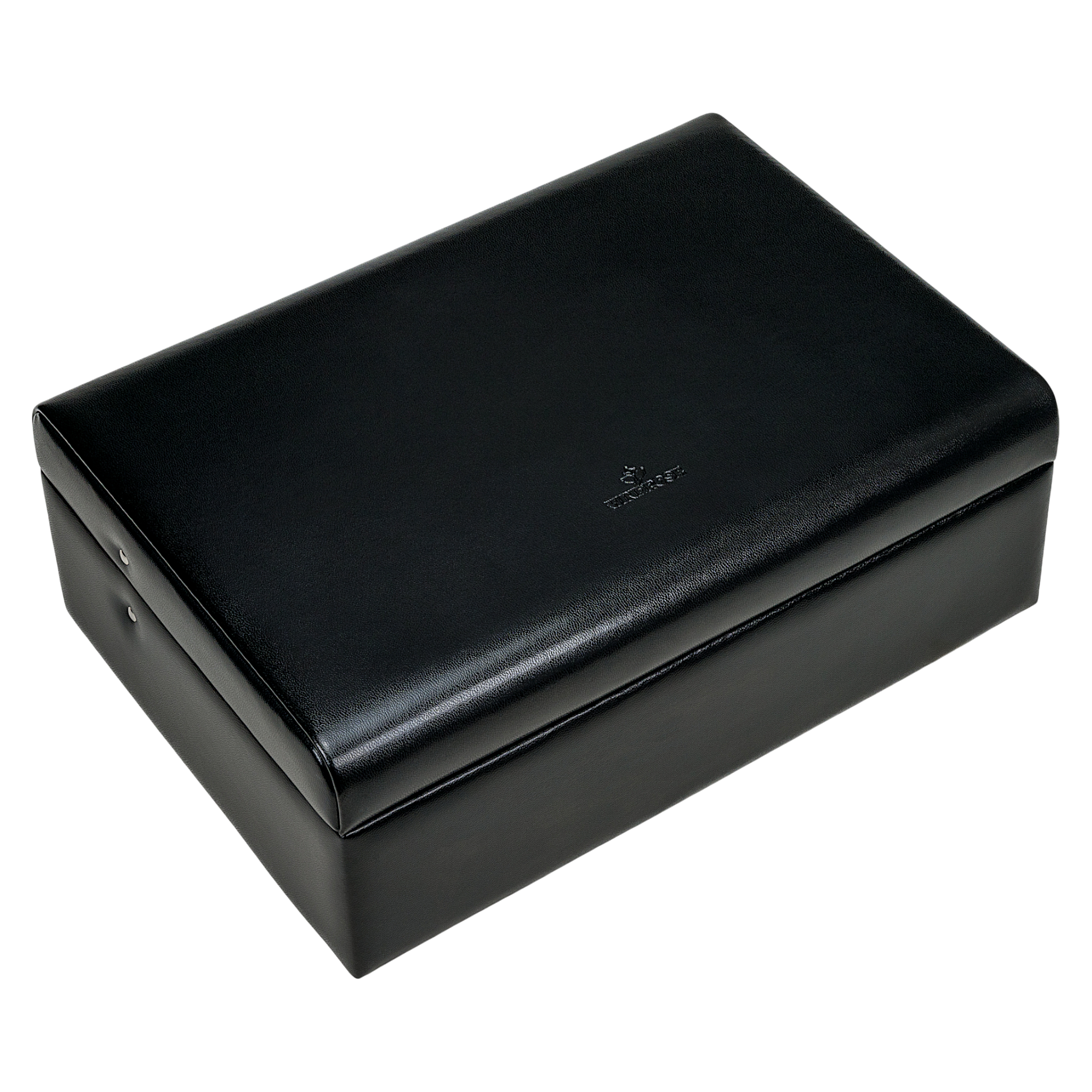 Charmbox mit 2 herausnehmbaren Einsätze Merino / schwarz
