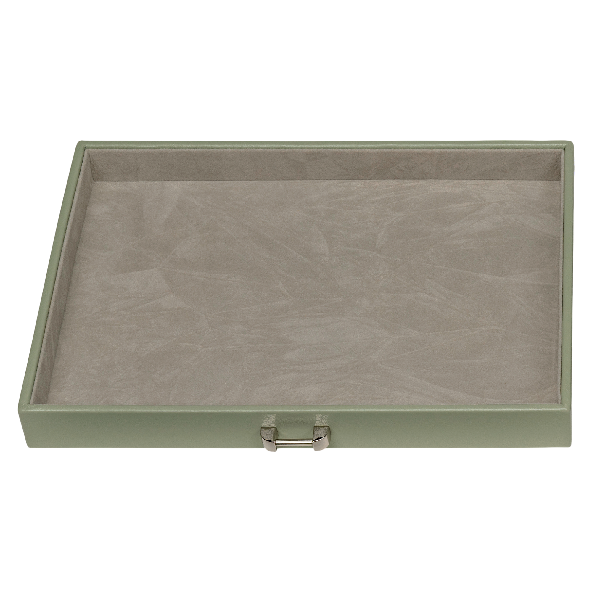 Jewelry case with integrated jewelry bag Merino Moda / sage
