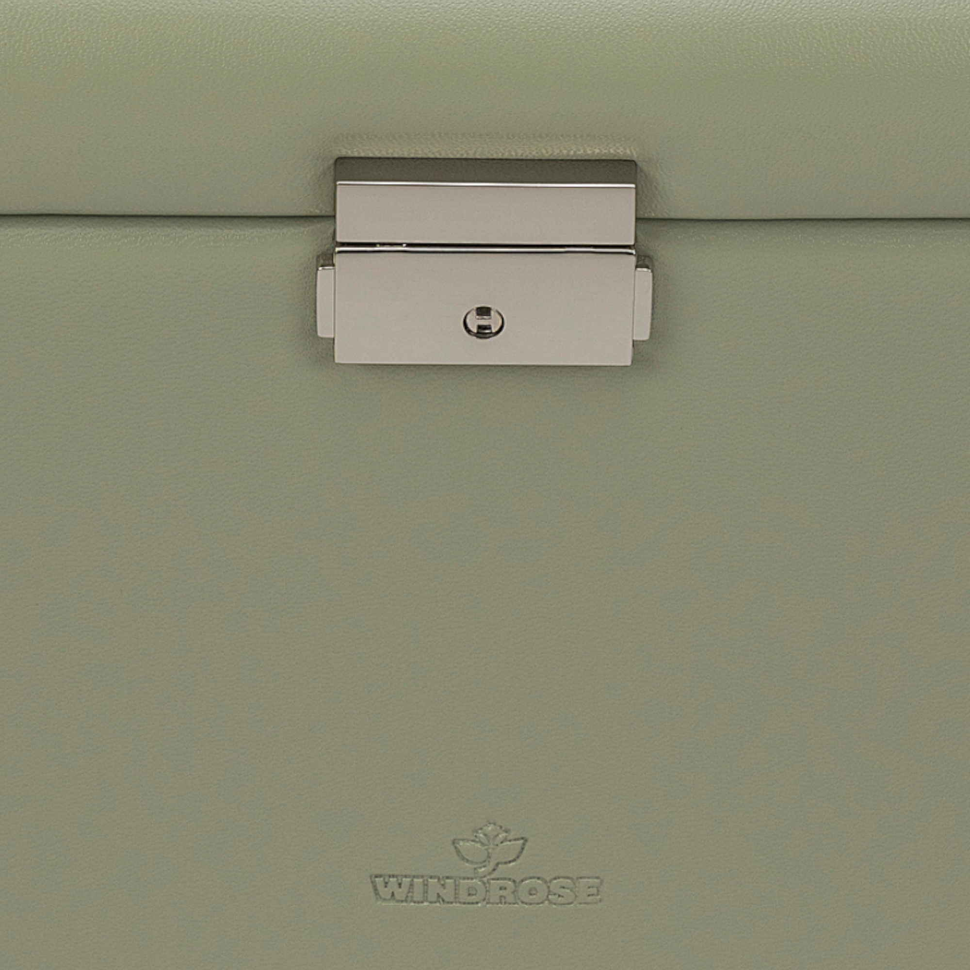 Jewelry case with integrated jewelry bag Merino Moda / sage