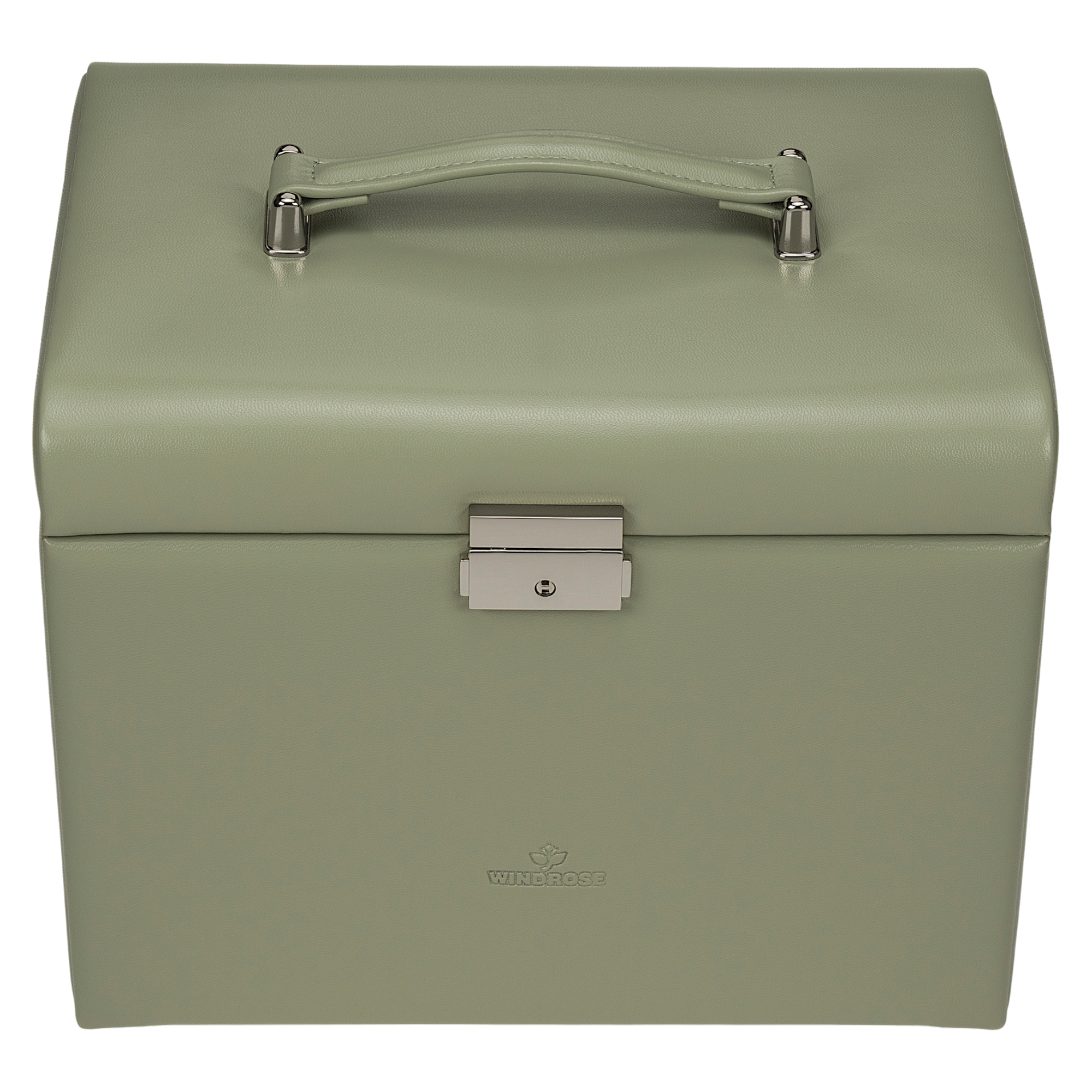 Jewelry case with integrated jewelry bag Merino Moda / sage