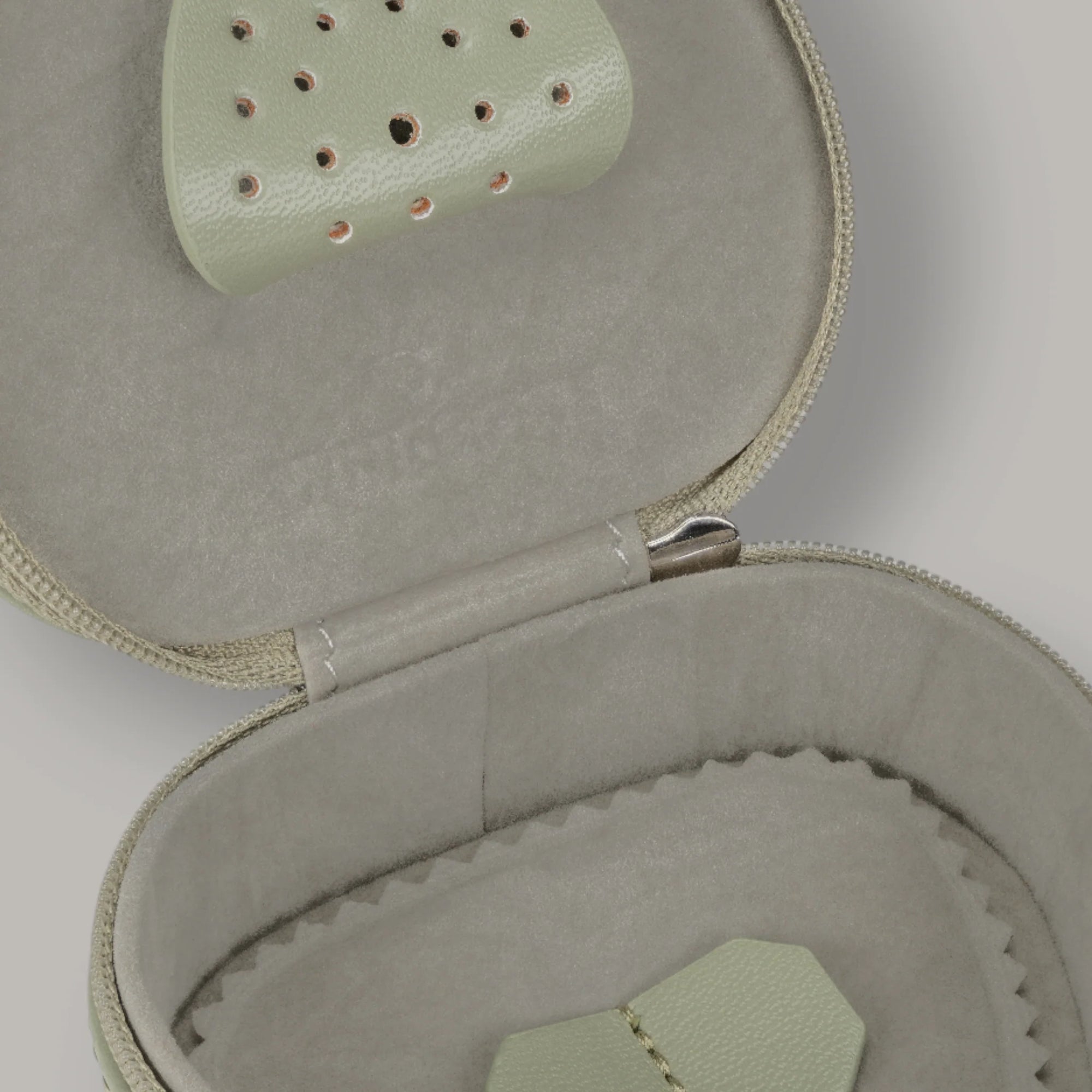 Small heart box Merino Moda / sage