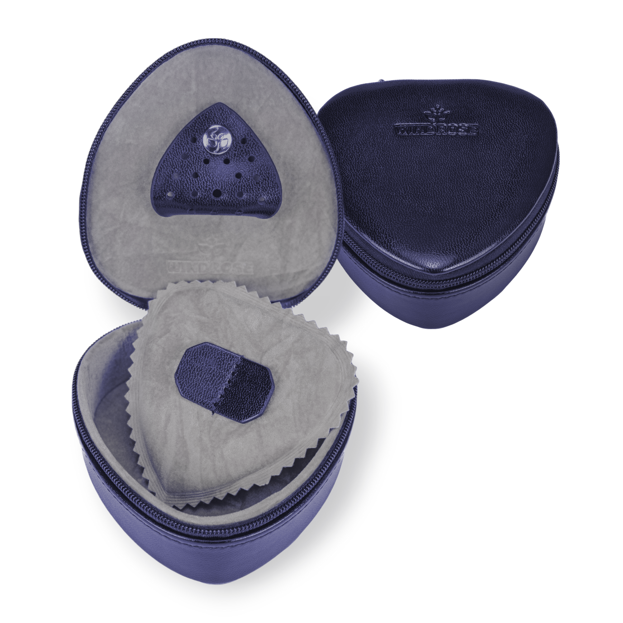 Small heart box Merino Moda / dark blue