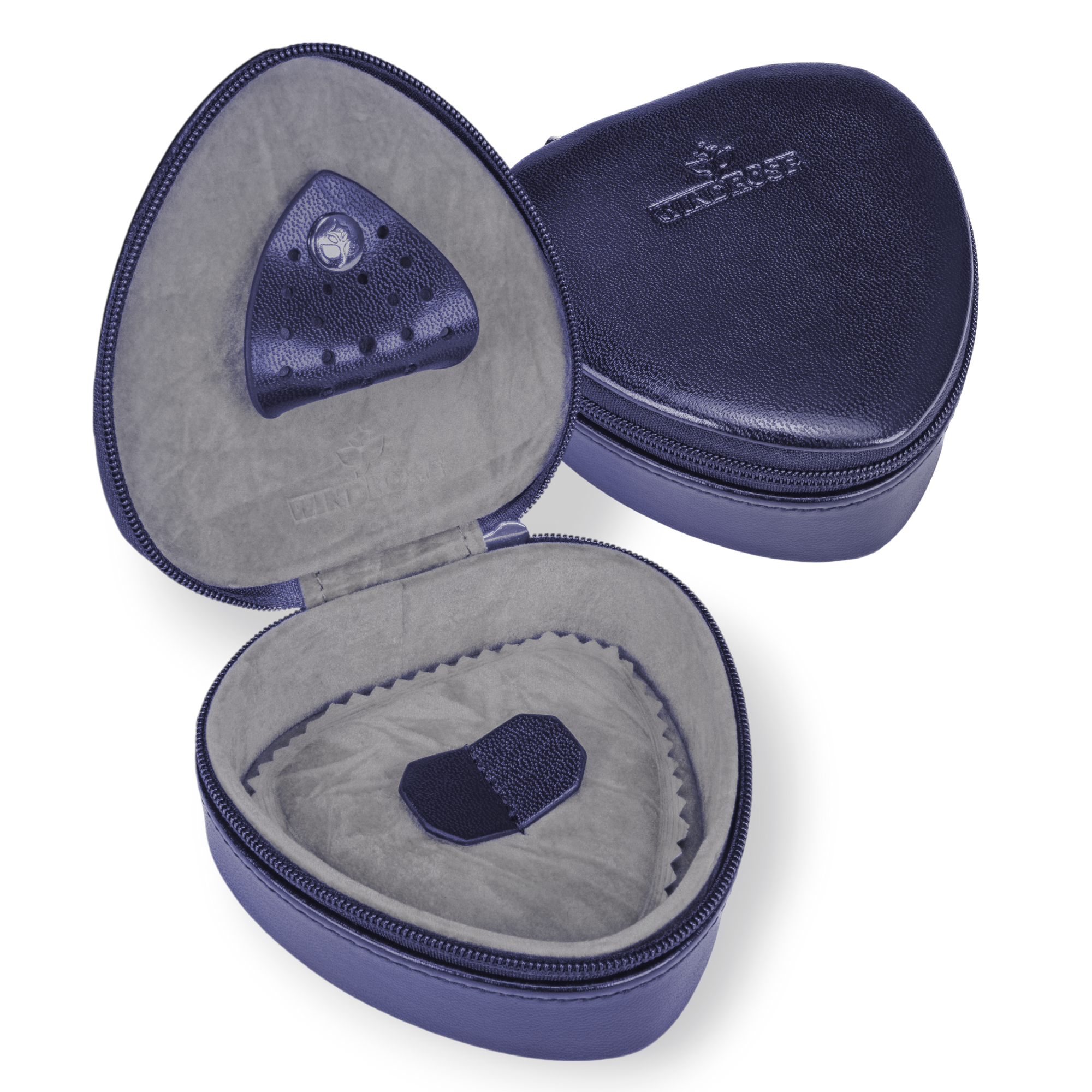 Small heart box Merino Moda / dark blue