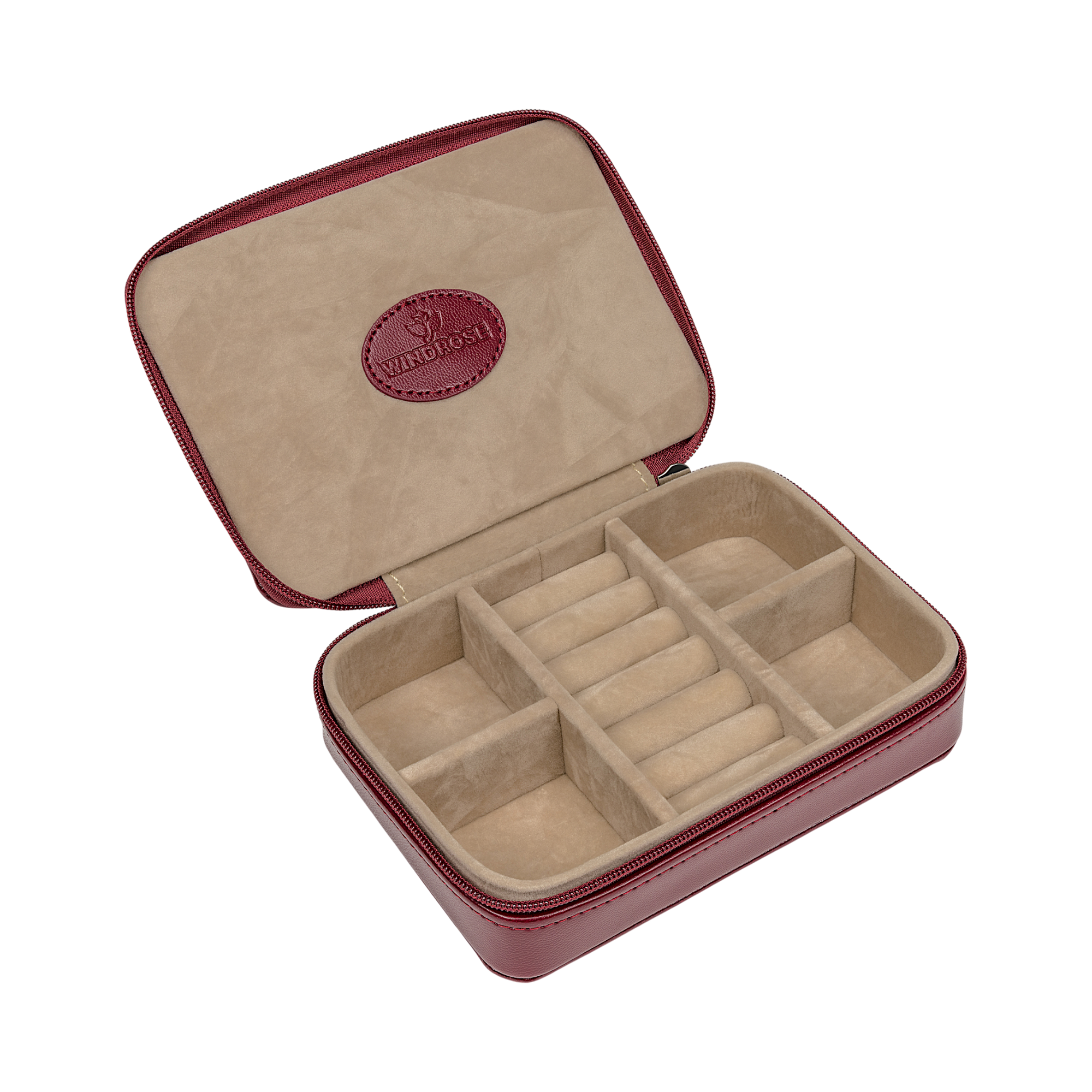 Charm box small Merino / red