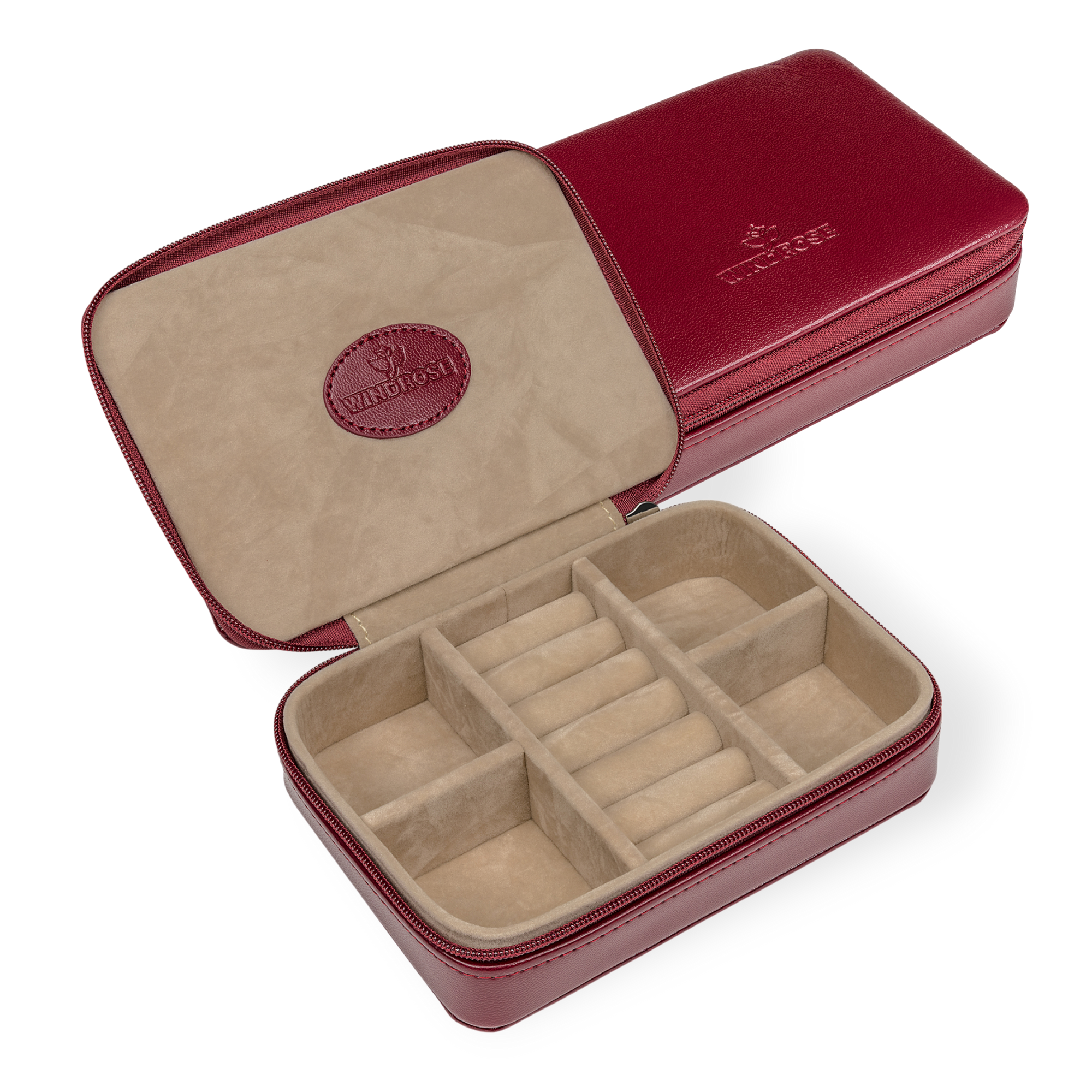 Charm box small Merino / red