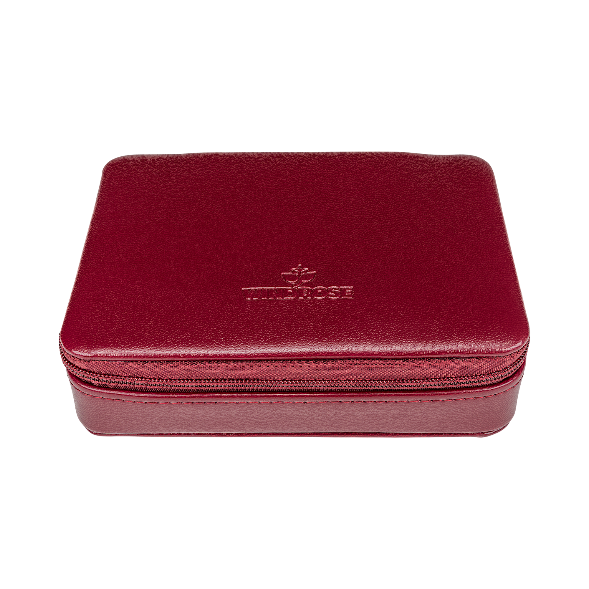 Charm box small Merino / red