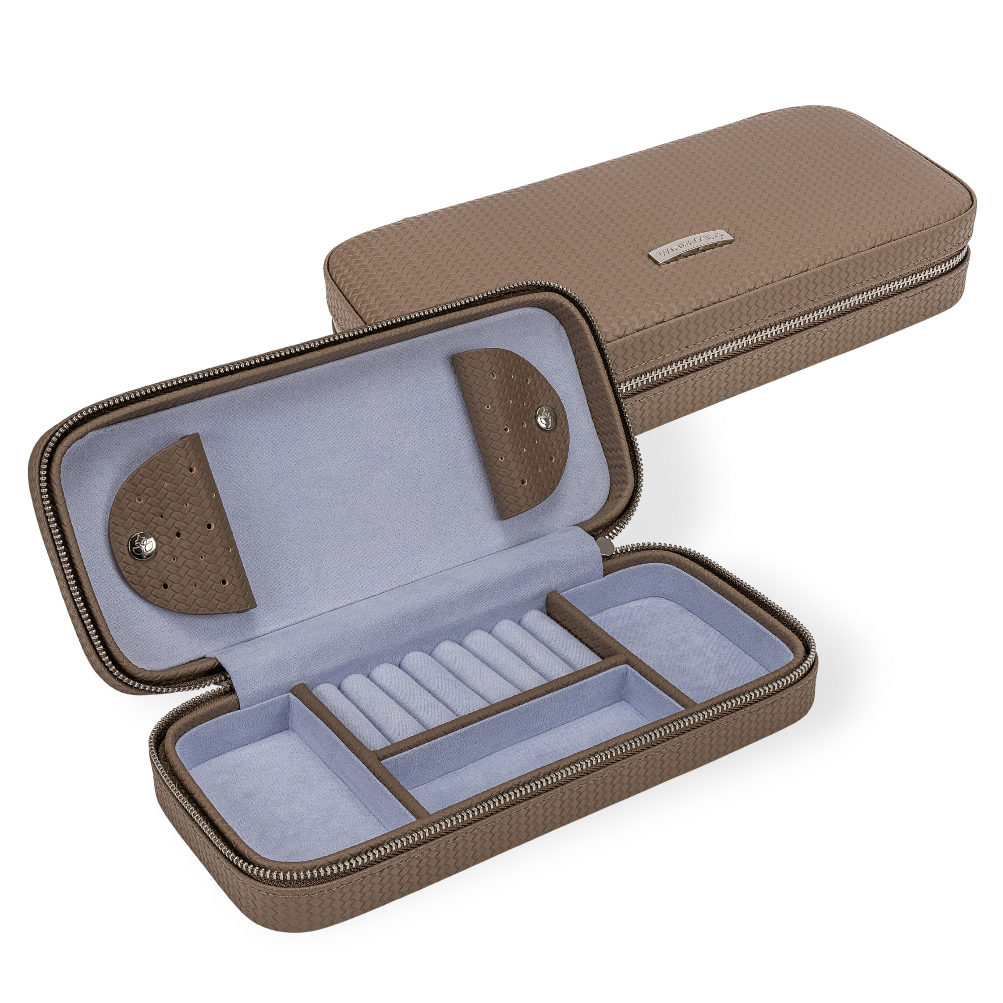 Zipper charm box Corbello / mocca