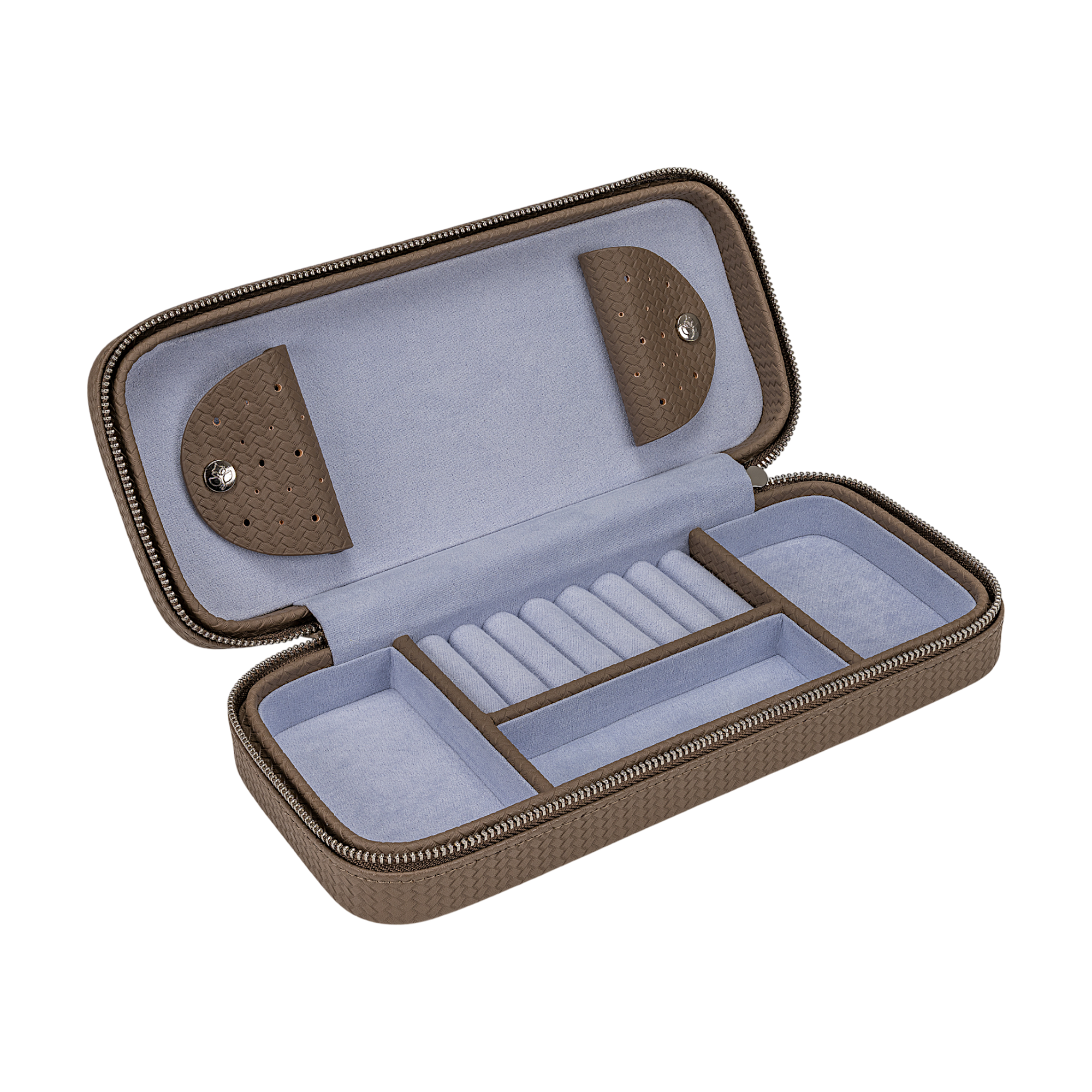 Zipper charm box Corbello / mocca