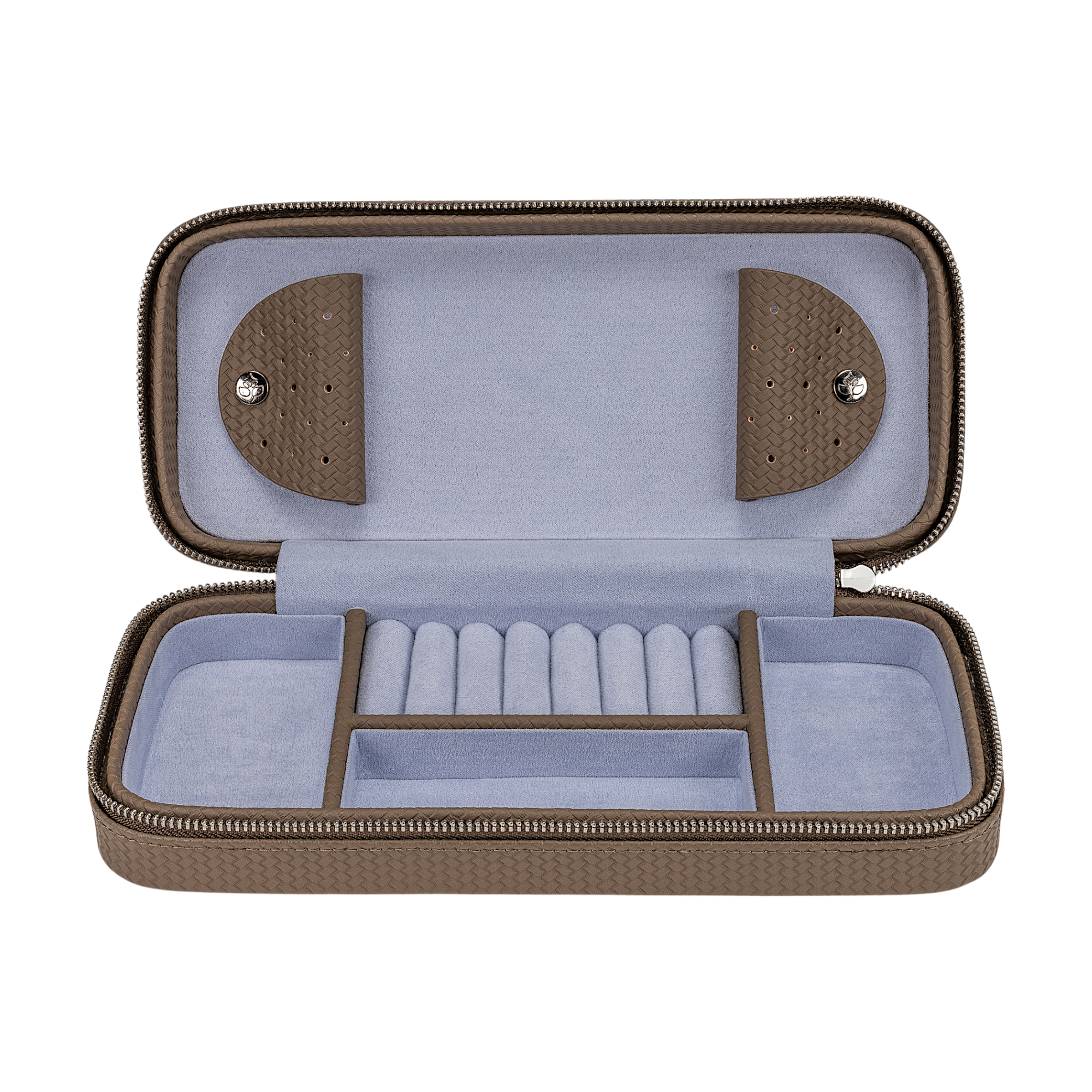 Zipper charm box Corbello / mocca