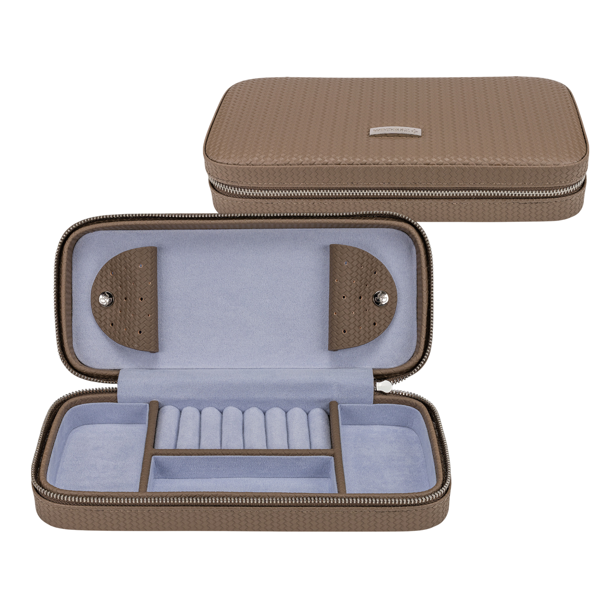 Zipper charm box Corbello / mocca