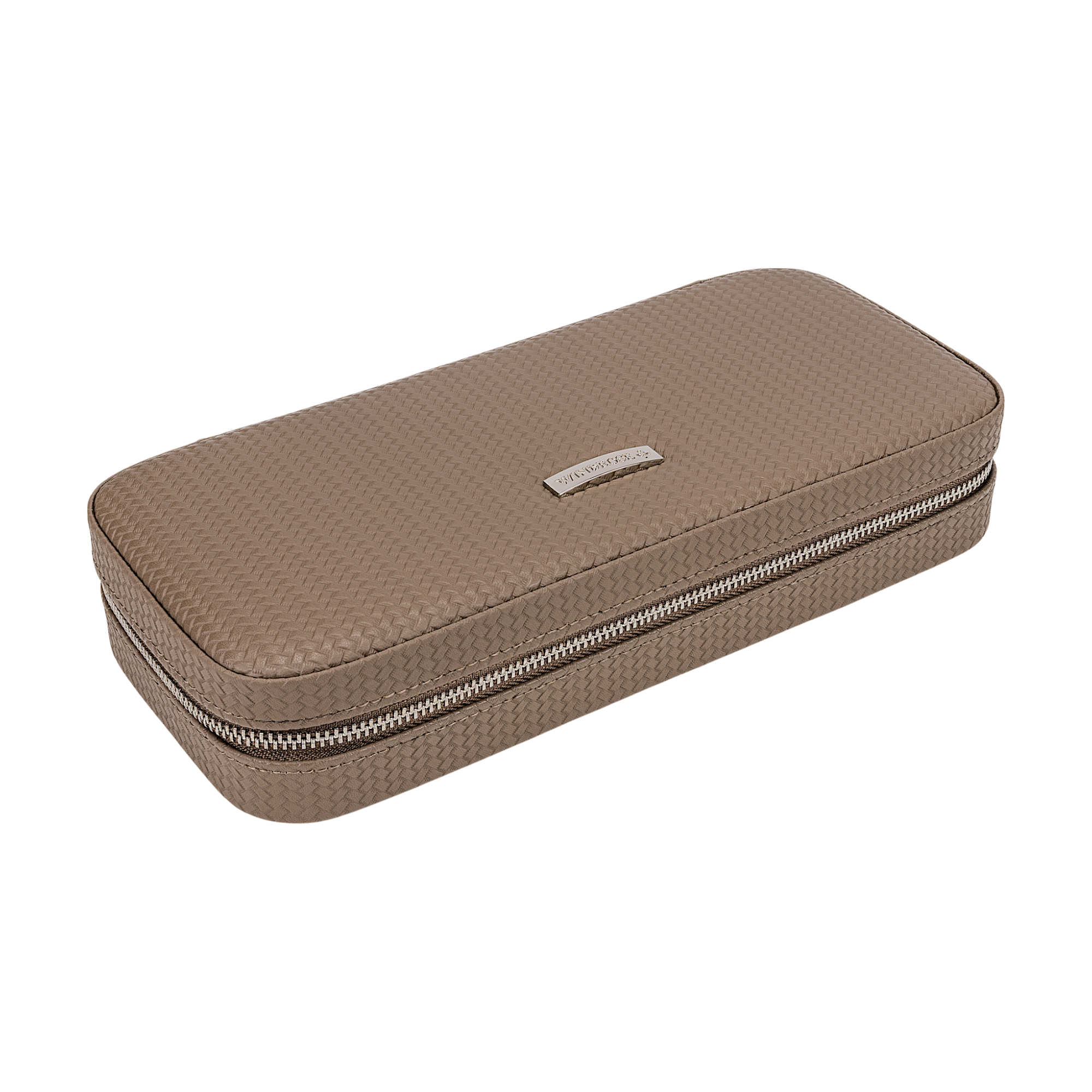 Zipper charm box Corbello / mocca