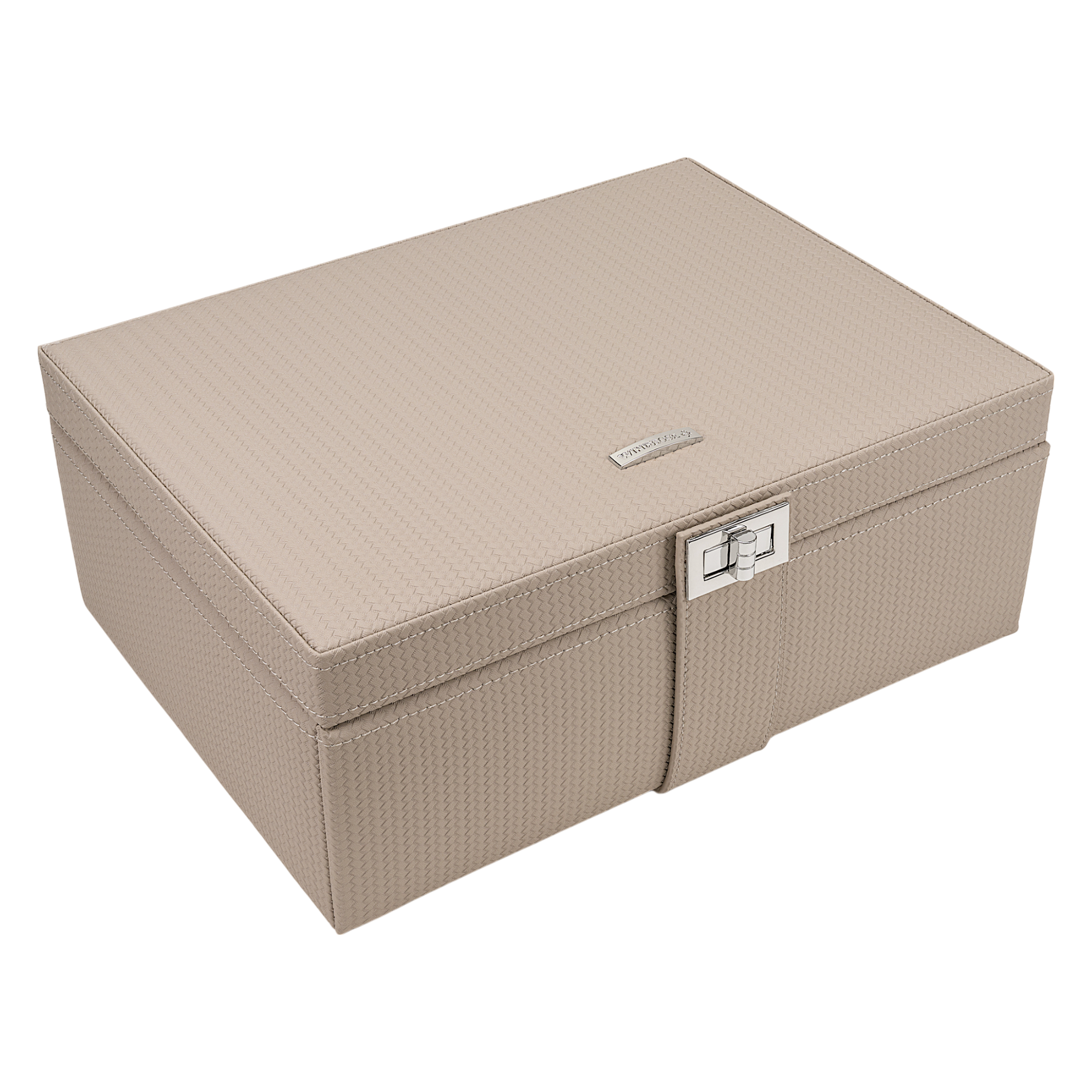 Schmuckkoffer L mit Einsatz Corbello / taupe