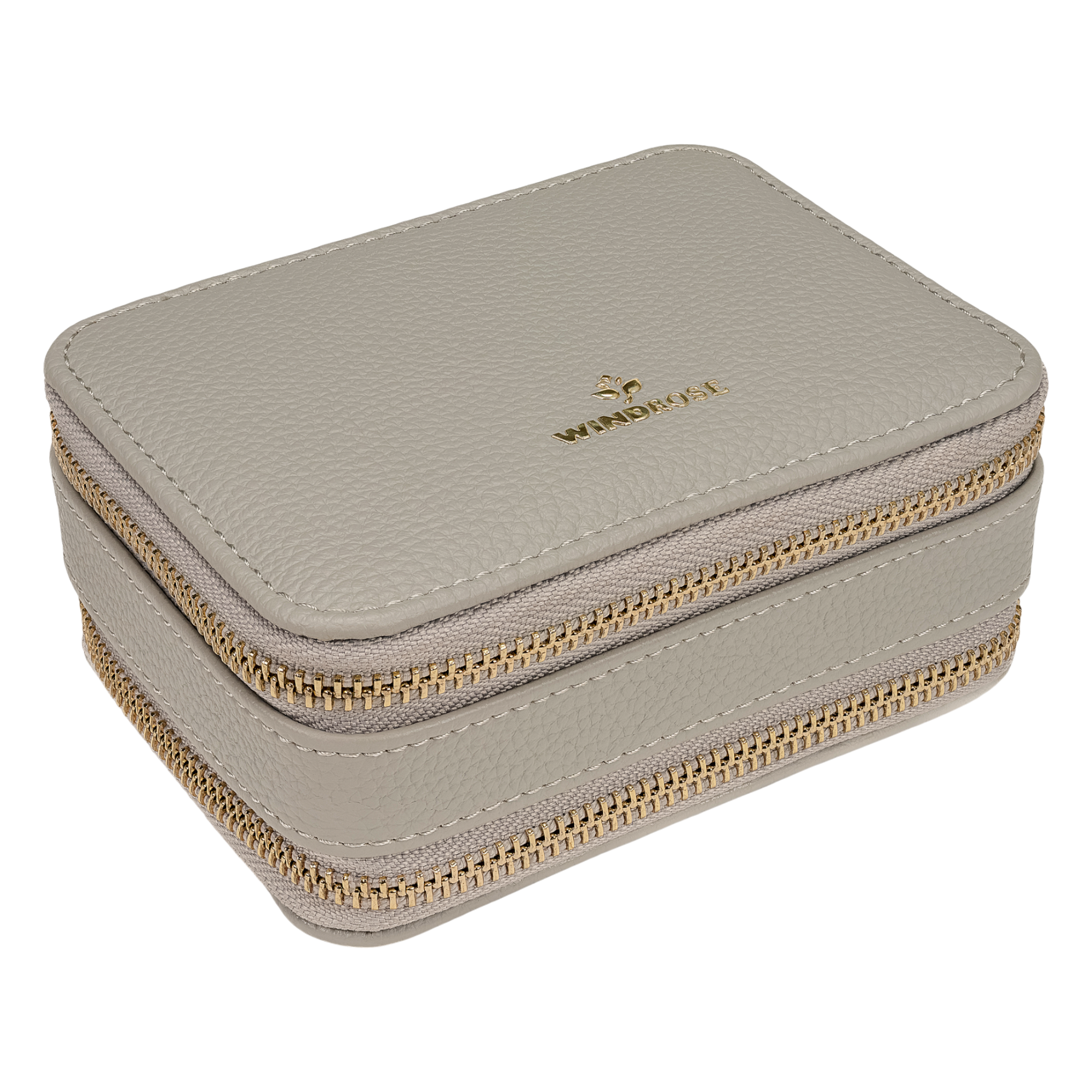 Jewelry case S with zipper Aurora / light grey