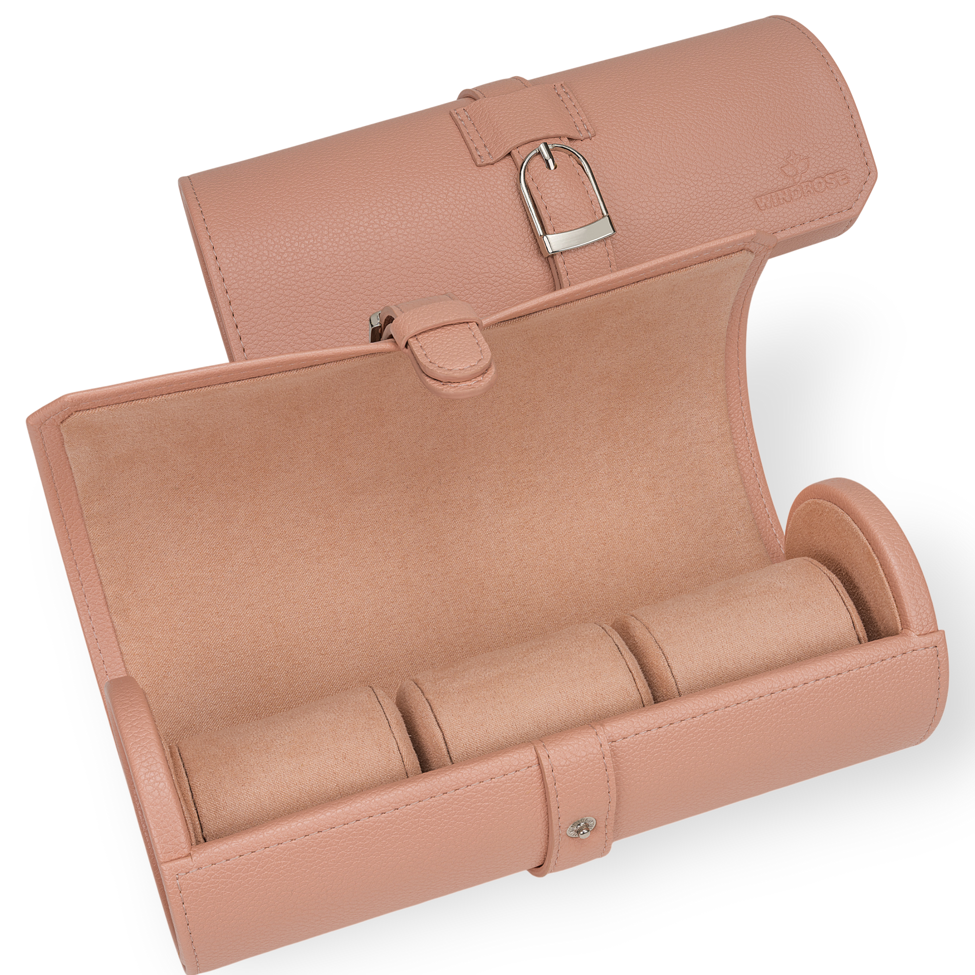 Uhrenetui für 3 Uhren Marvella / rosé