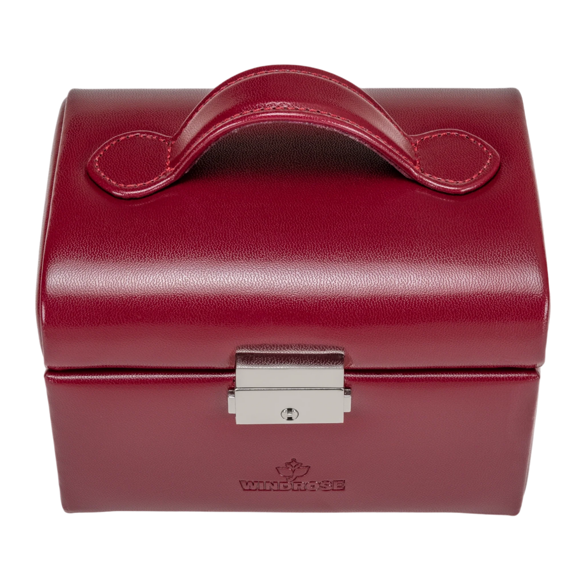 small jewelry case Merino / red