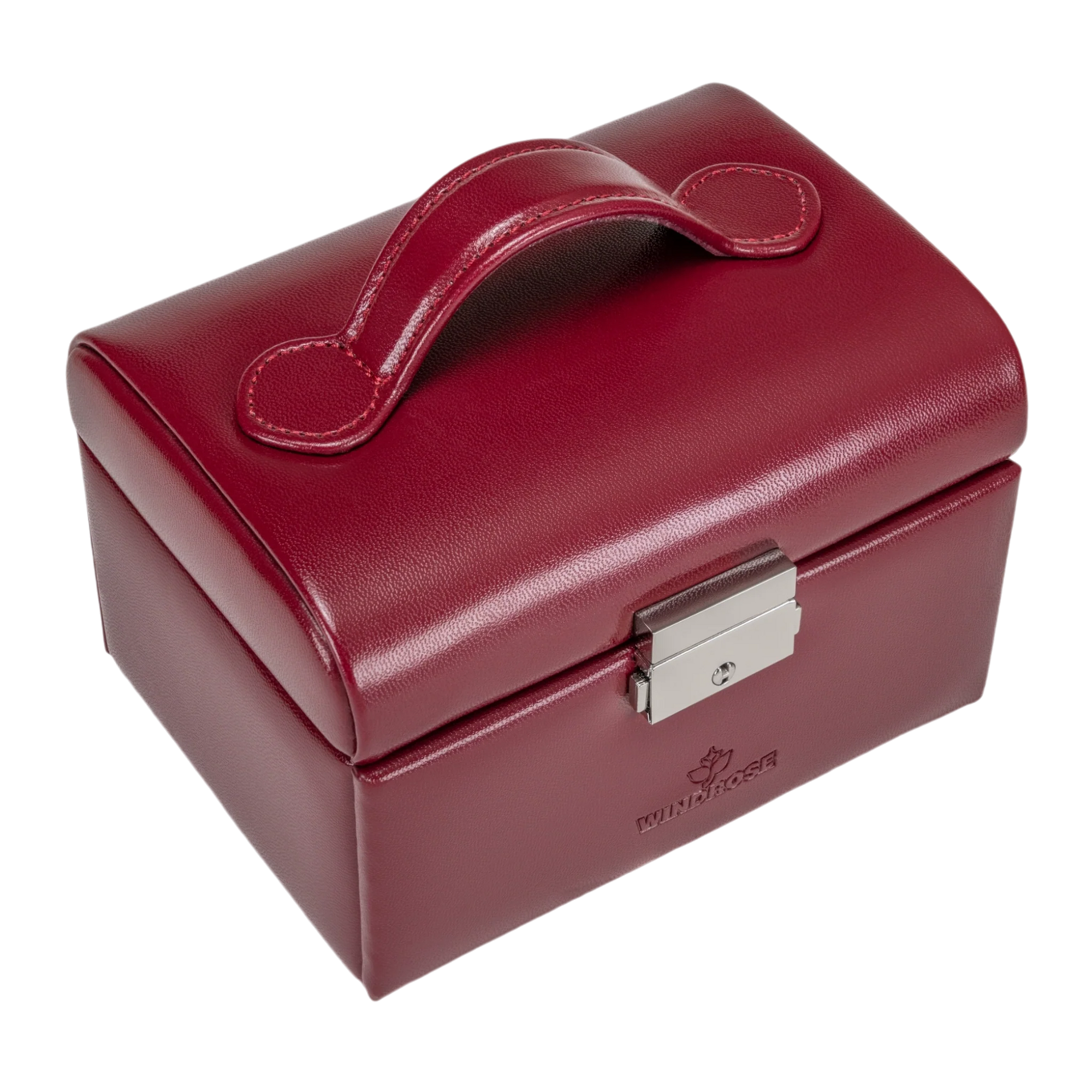 small jewelry case Merino / red