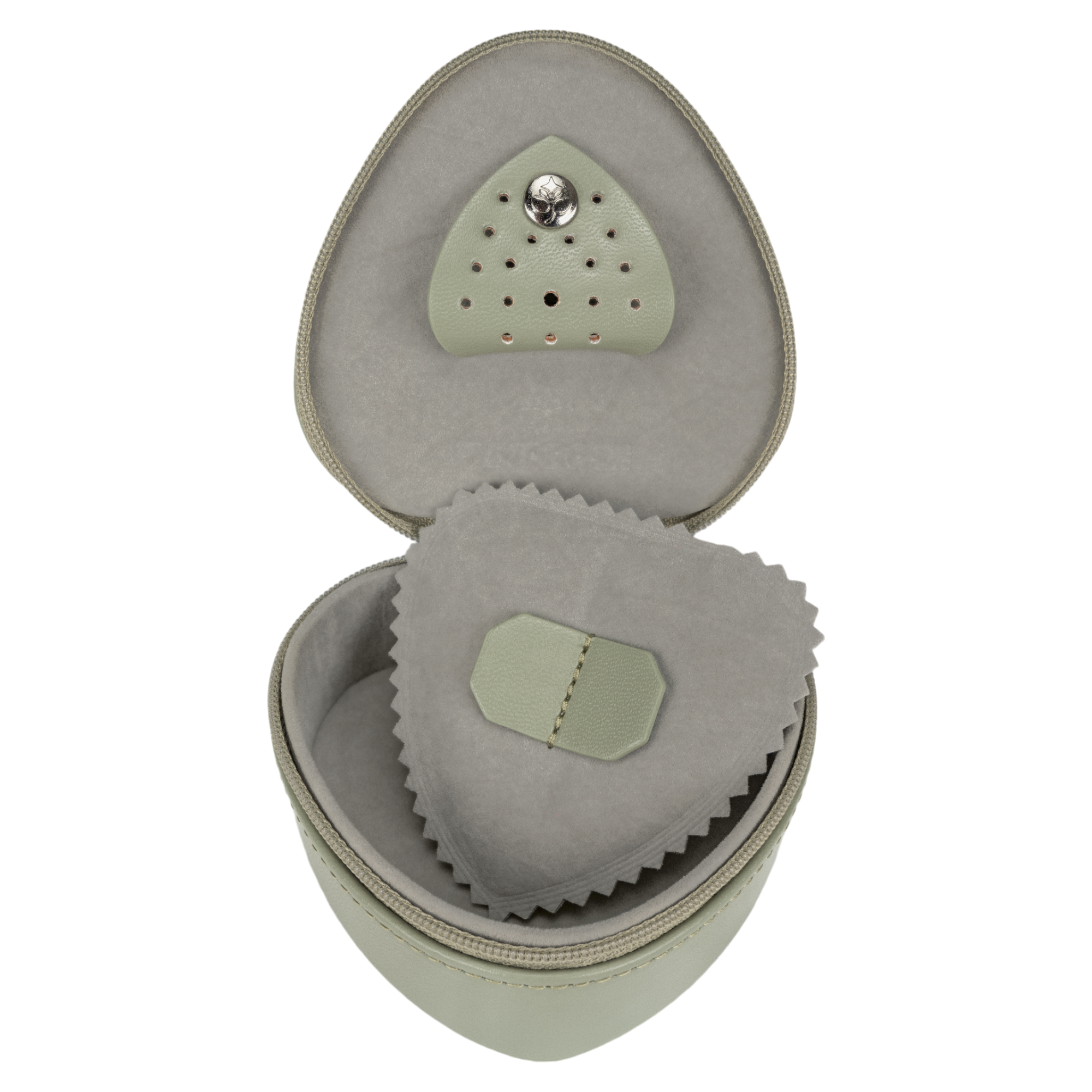 Kleine Herzdose Merino Moda / salbei
