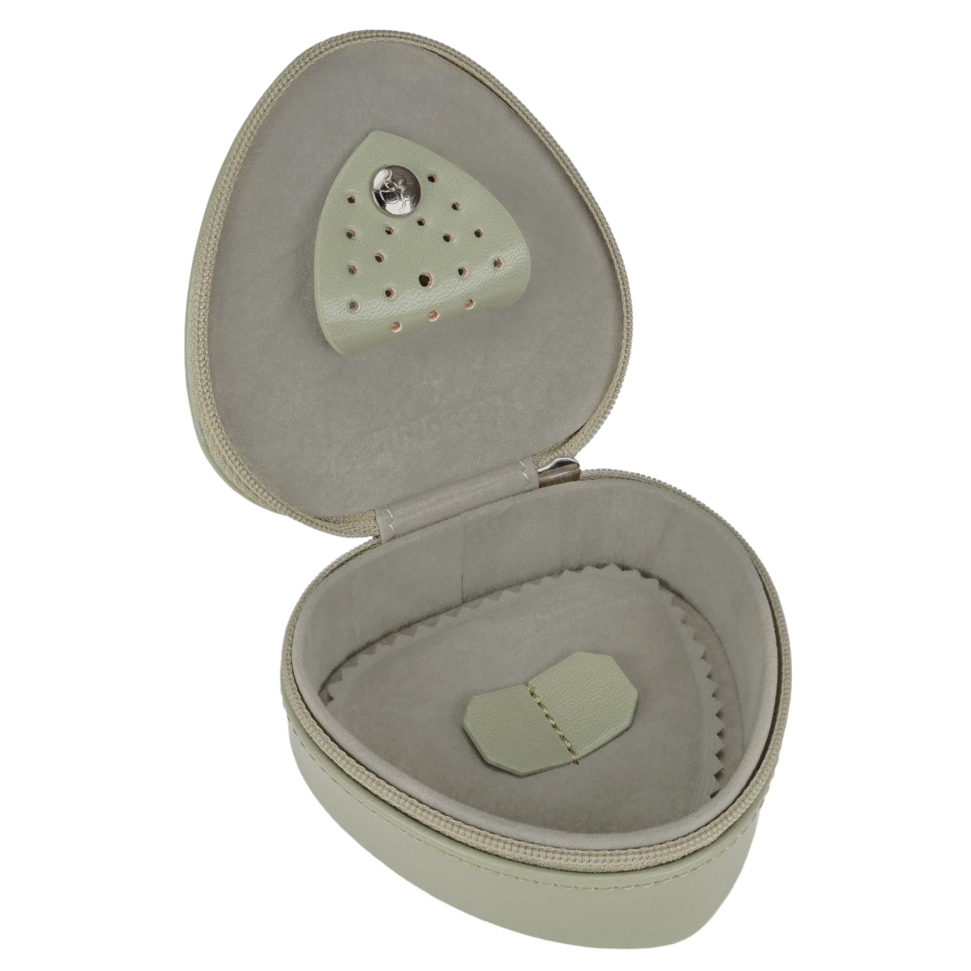 Small heart box Merino Moda / sage
