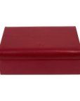 Charmbox mit 2 herausnehmbaren Einsätze Merino / rot