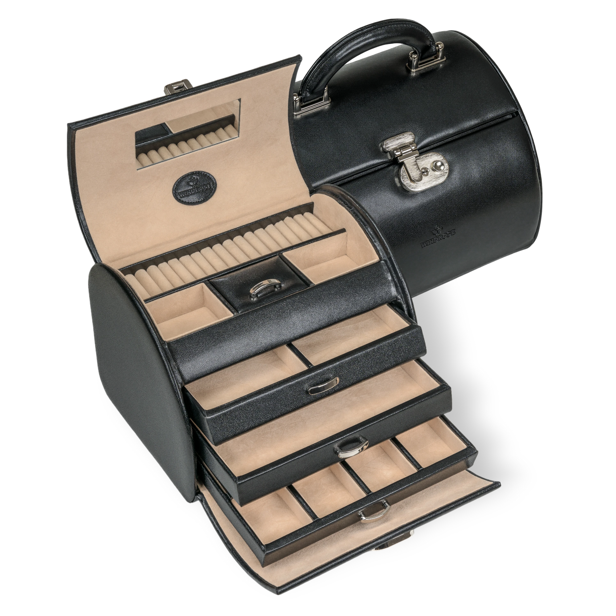 Jewelry case Merino / black