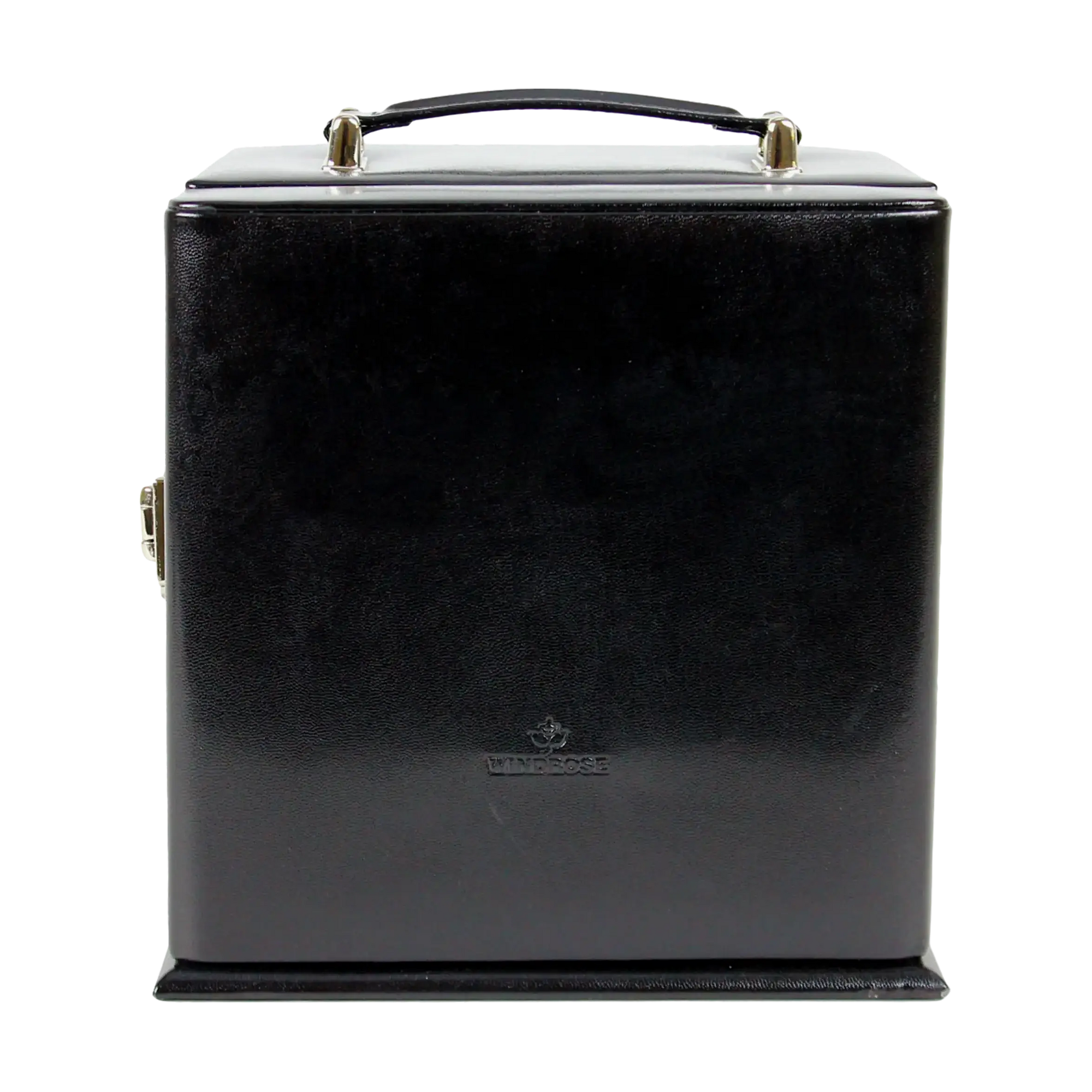 Schmuckkoffer mit integrierter Schmucktasche Merino / schwarz