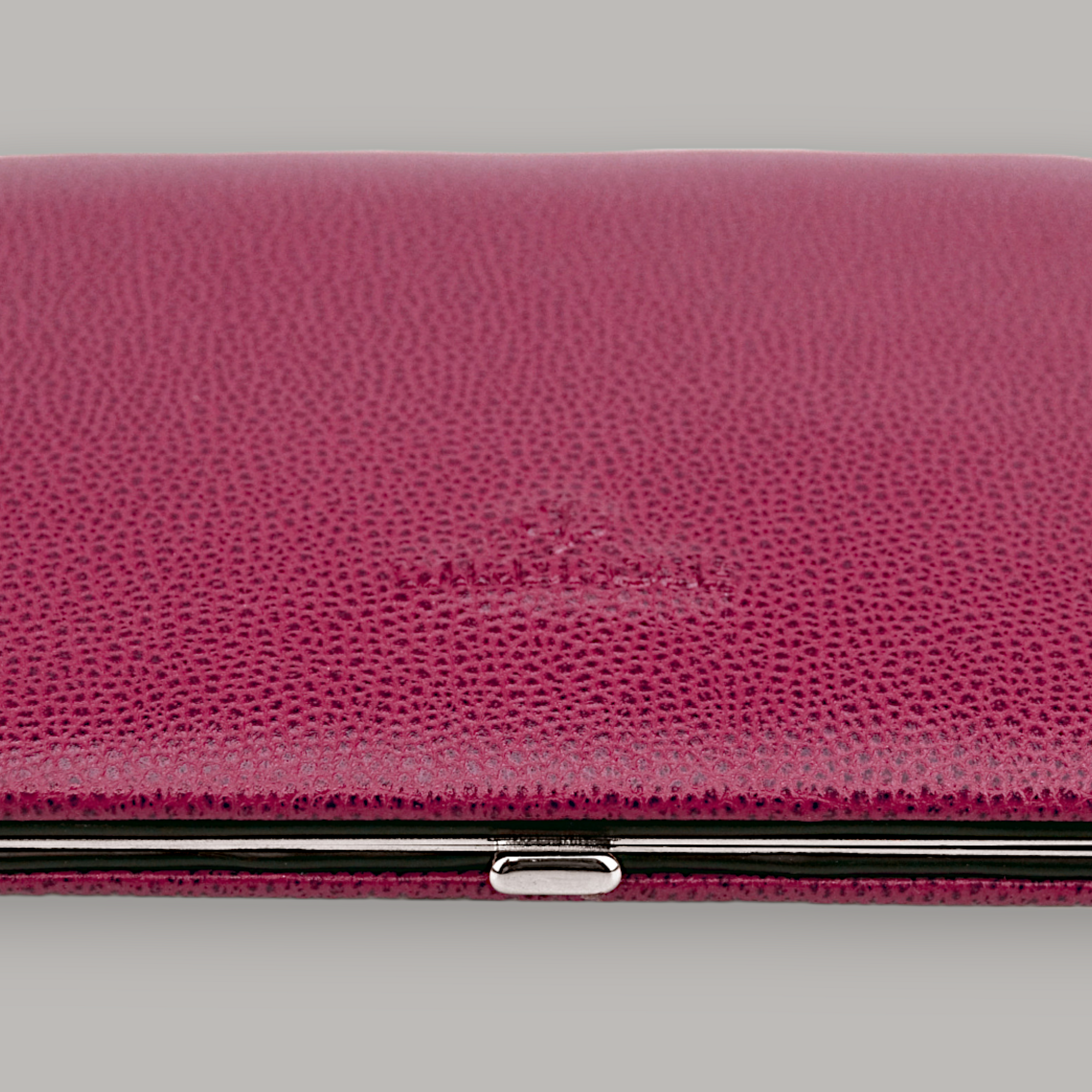 10-piece manicure case Beluga / berry (leather)