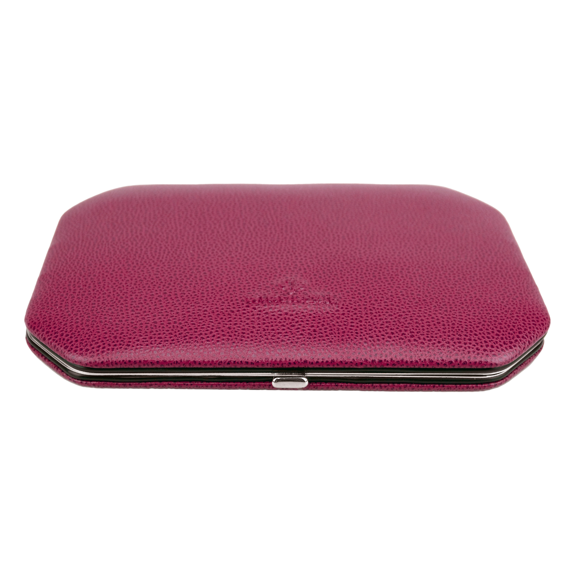 10-piece manicure case Beluga / berry (leather)