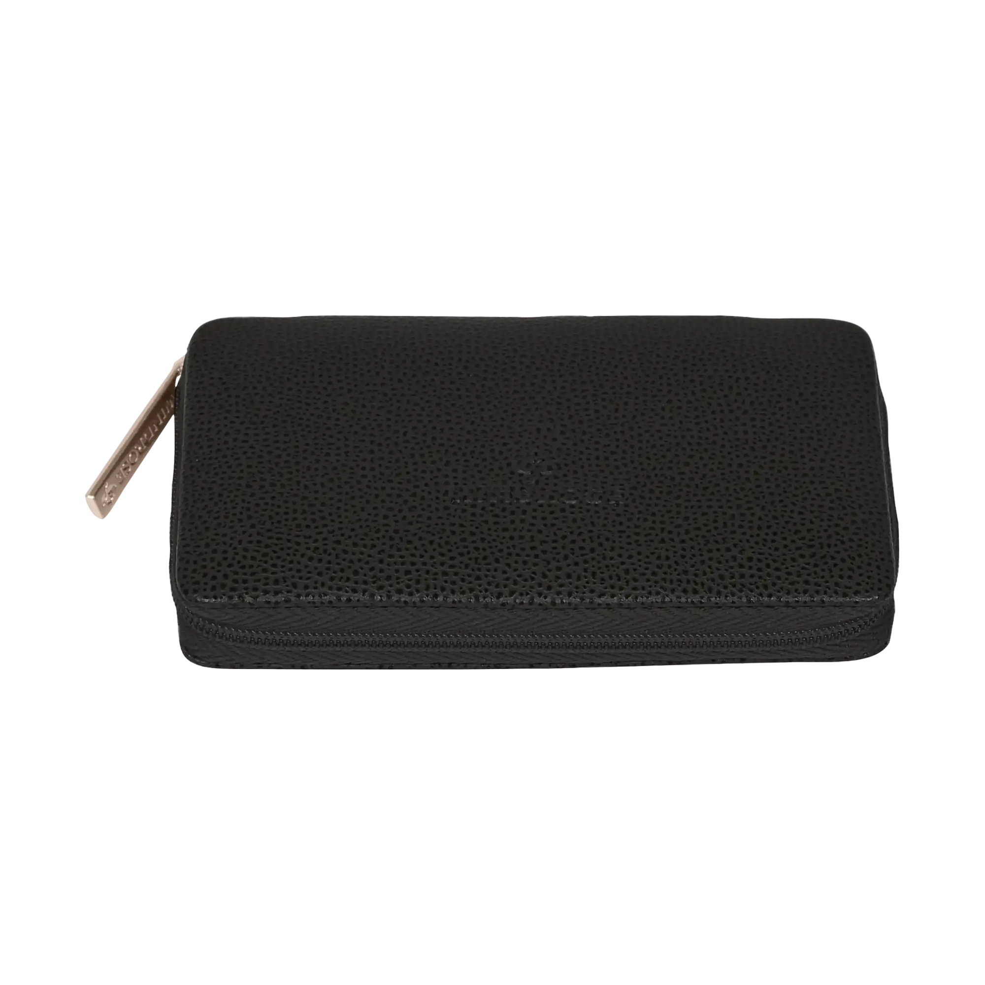 6-piece manicure case Beluga / black (leather)