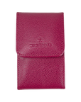 4-piece manicure case Beluga / berry (leather)