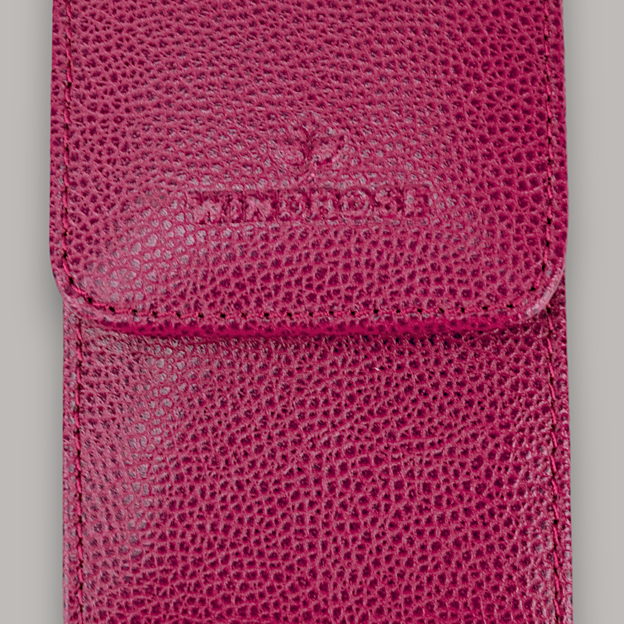 4-piece manicure case Beluga / berry (leather)