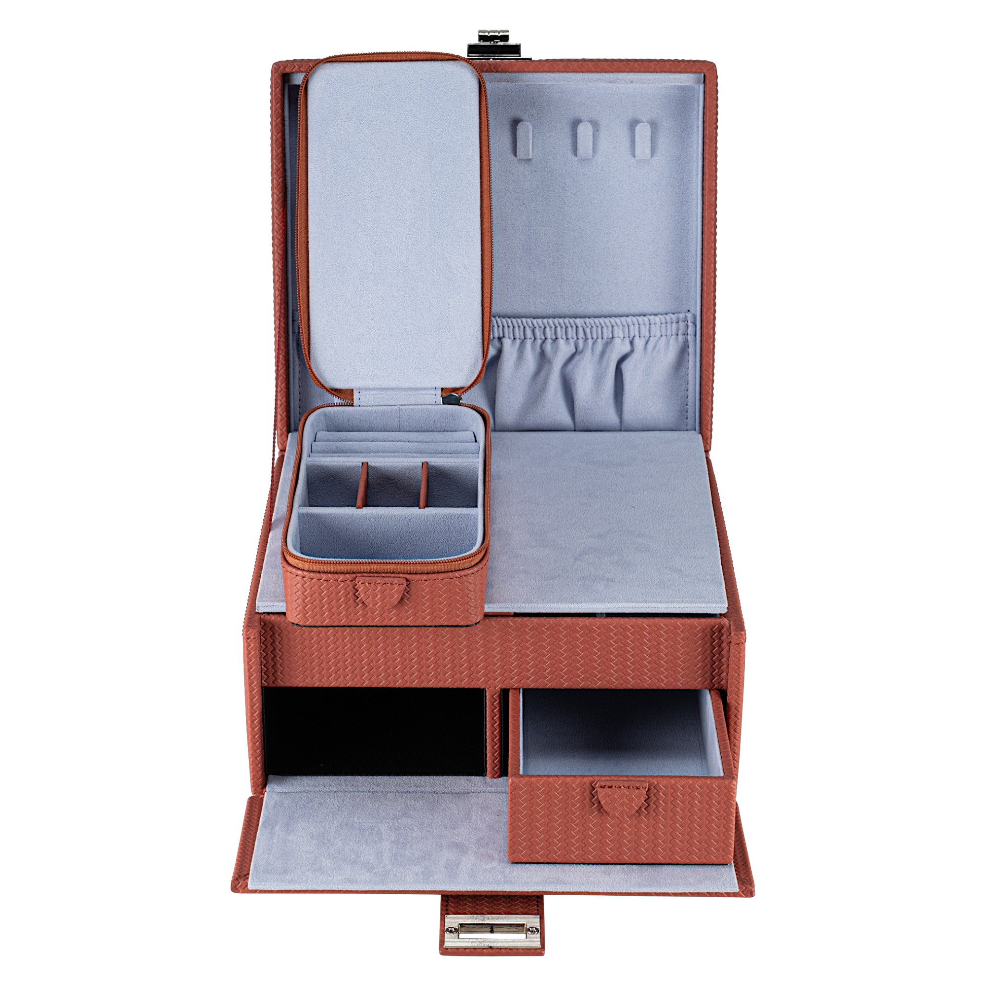 Coffret à bijoux M avec insert Corbello / terracotta