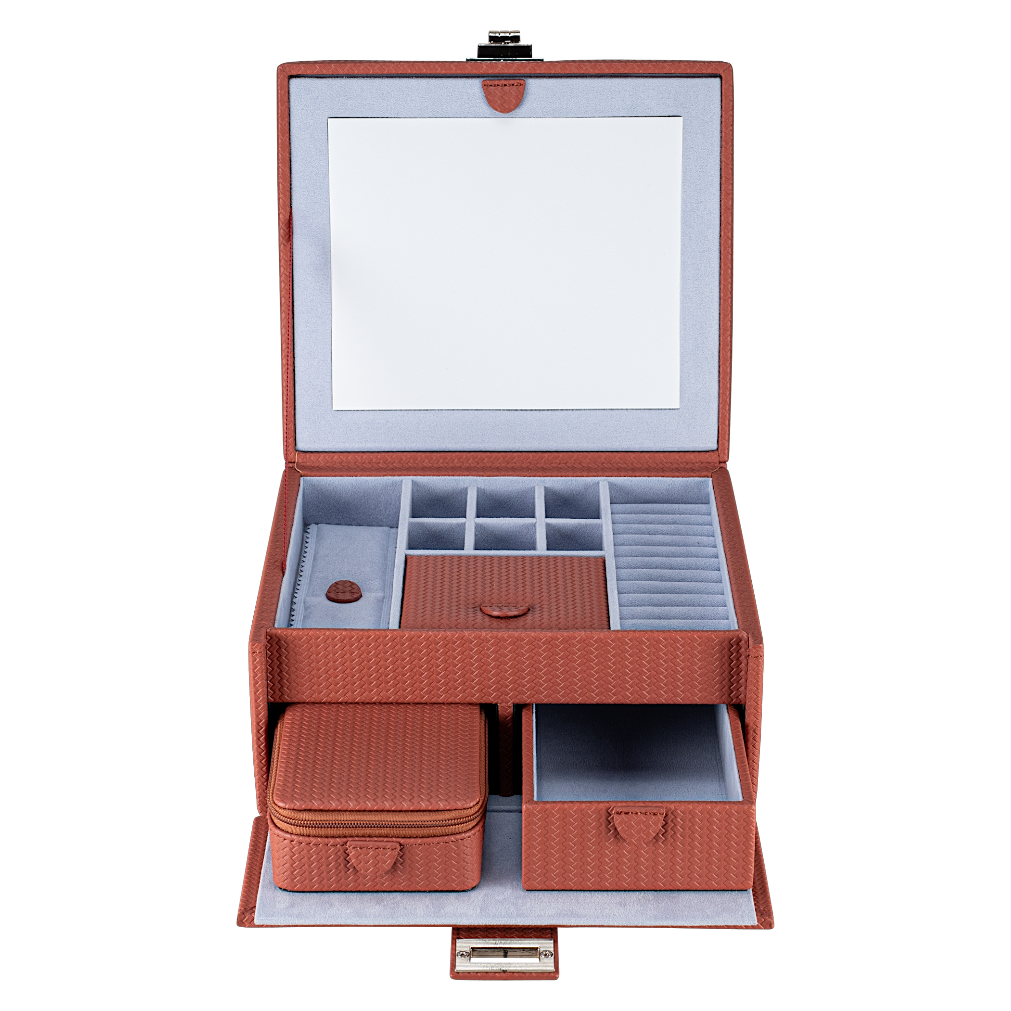 Coffret à bijoux M avec insert Corbello / terracotta