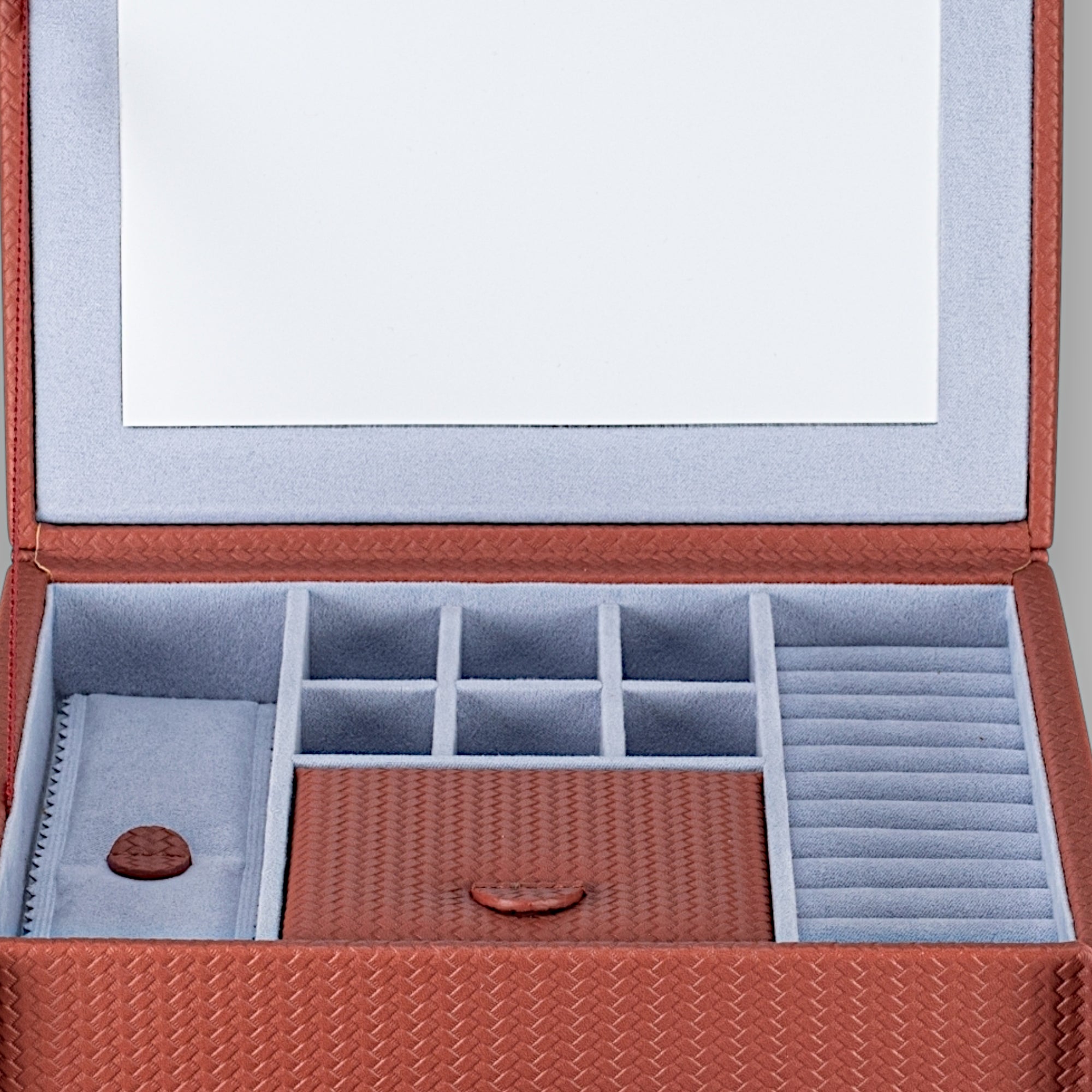 Coffret à bijoux M avec insert Corbello / terracotta
