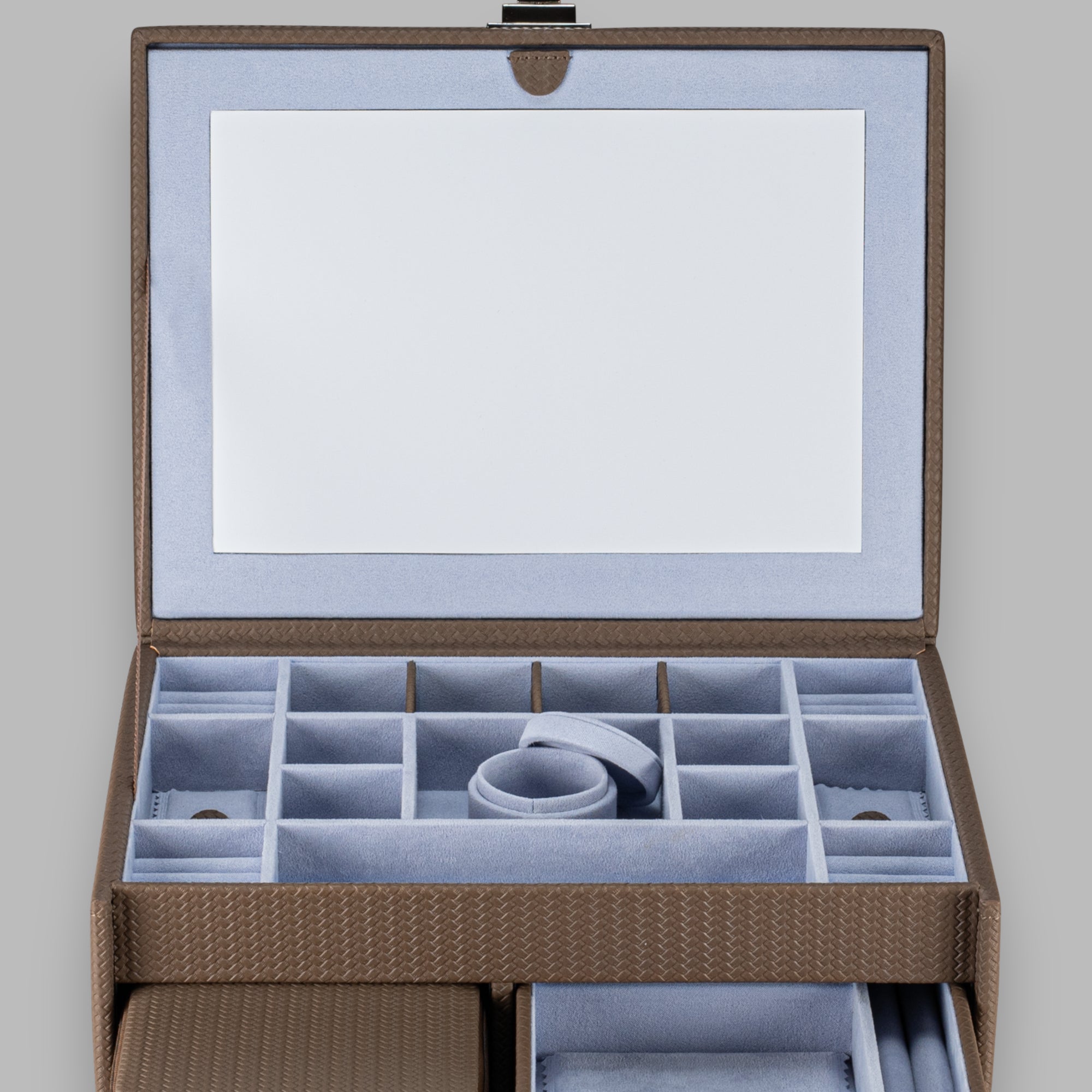 Jewelry case L with insert Corbello / mocca