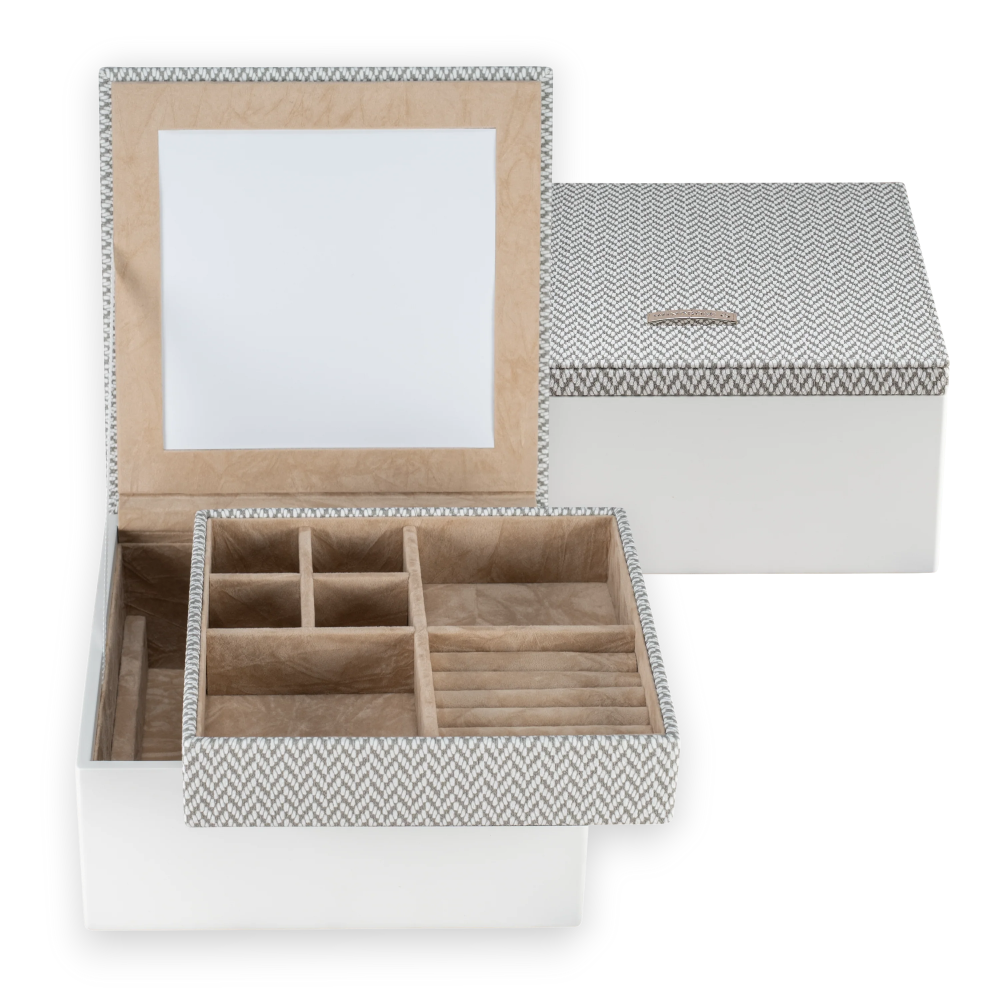 Coffret à bijoux petit Calma / blanc