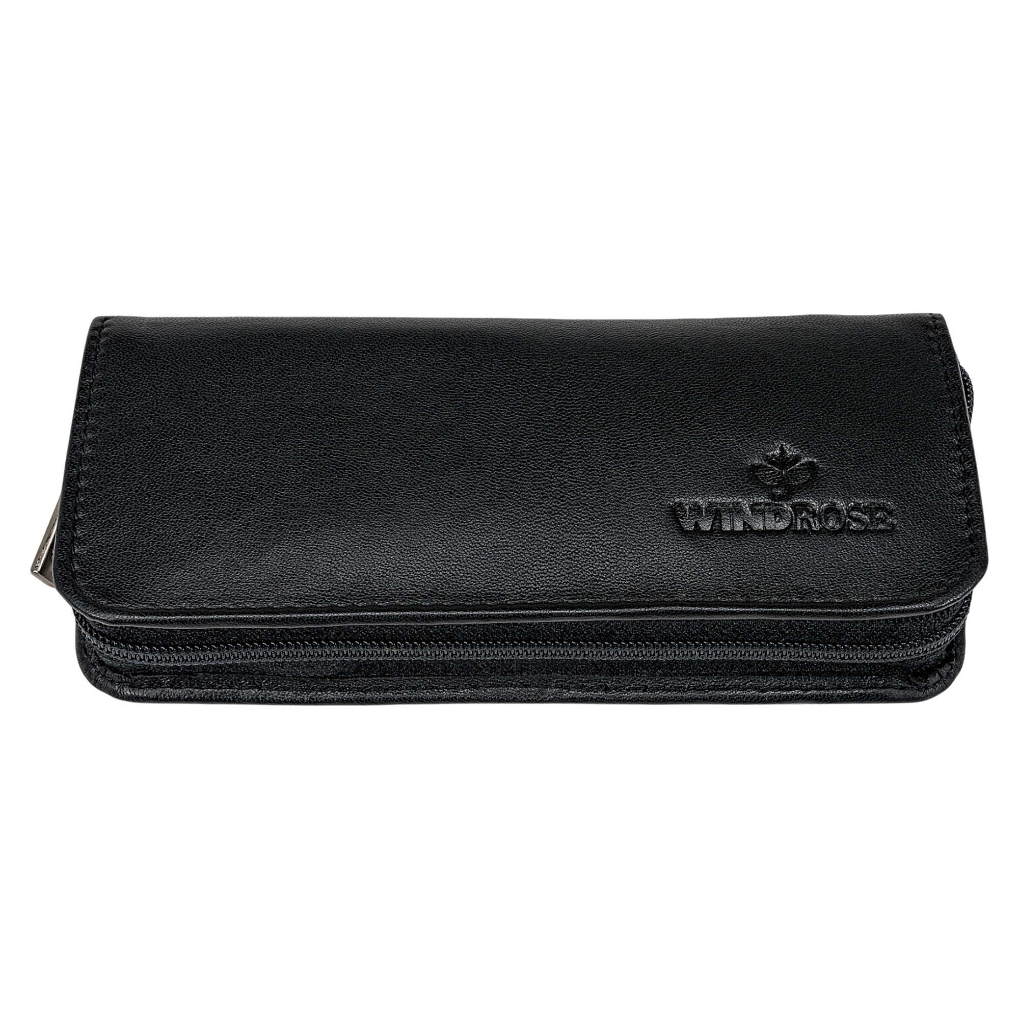 Trousse de manucure 5 pièces Nappa / noir (cuir de vachette pleine fleur)