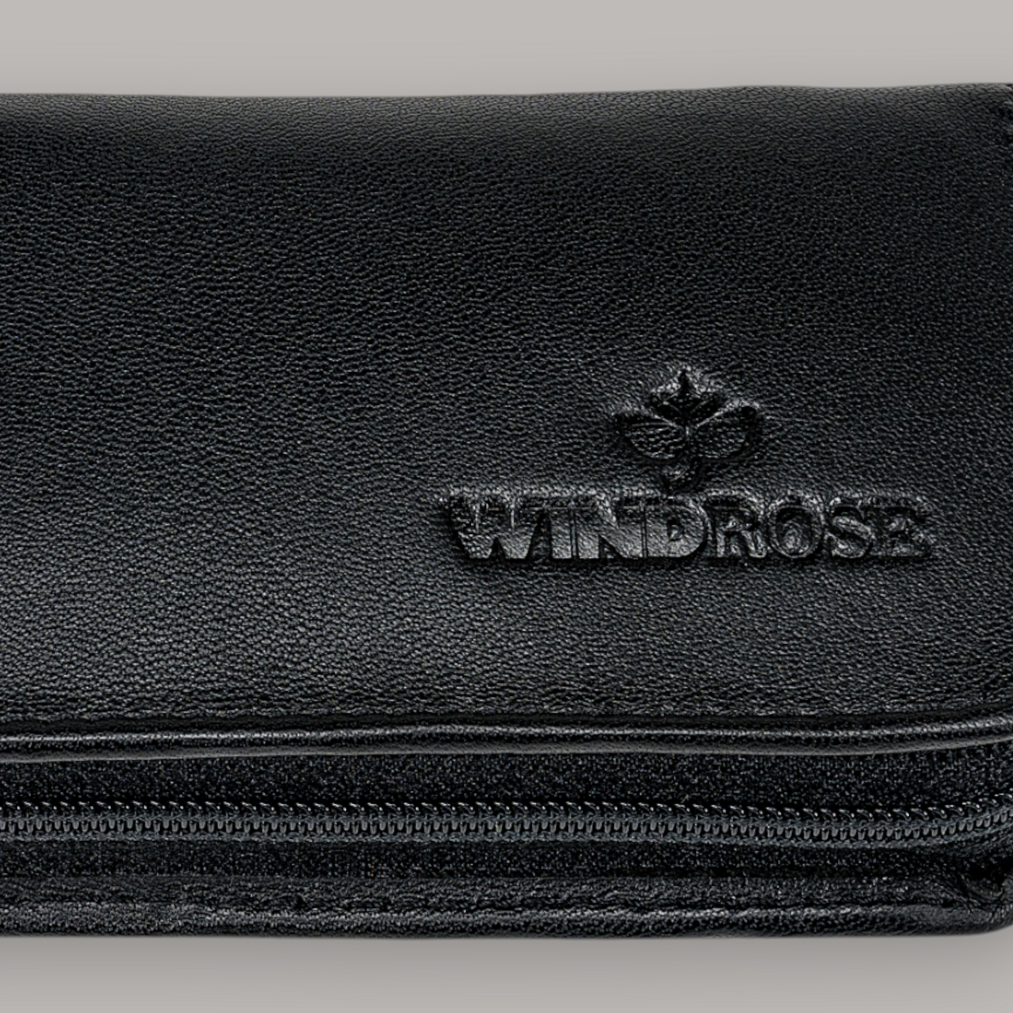 Trousse de manucure 5 pièces Nappa / noir (cuir de vachette pleine fleur)