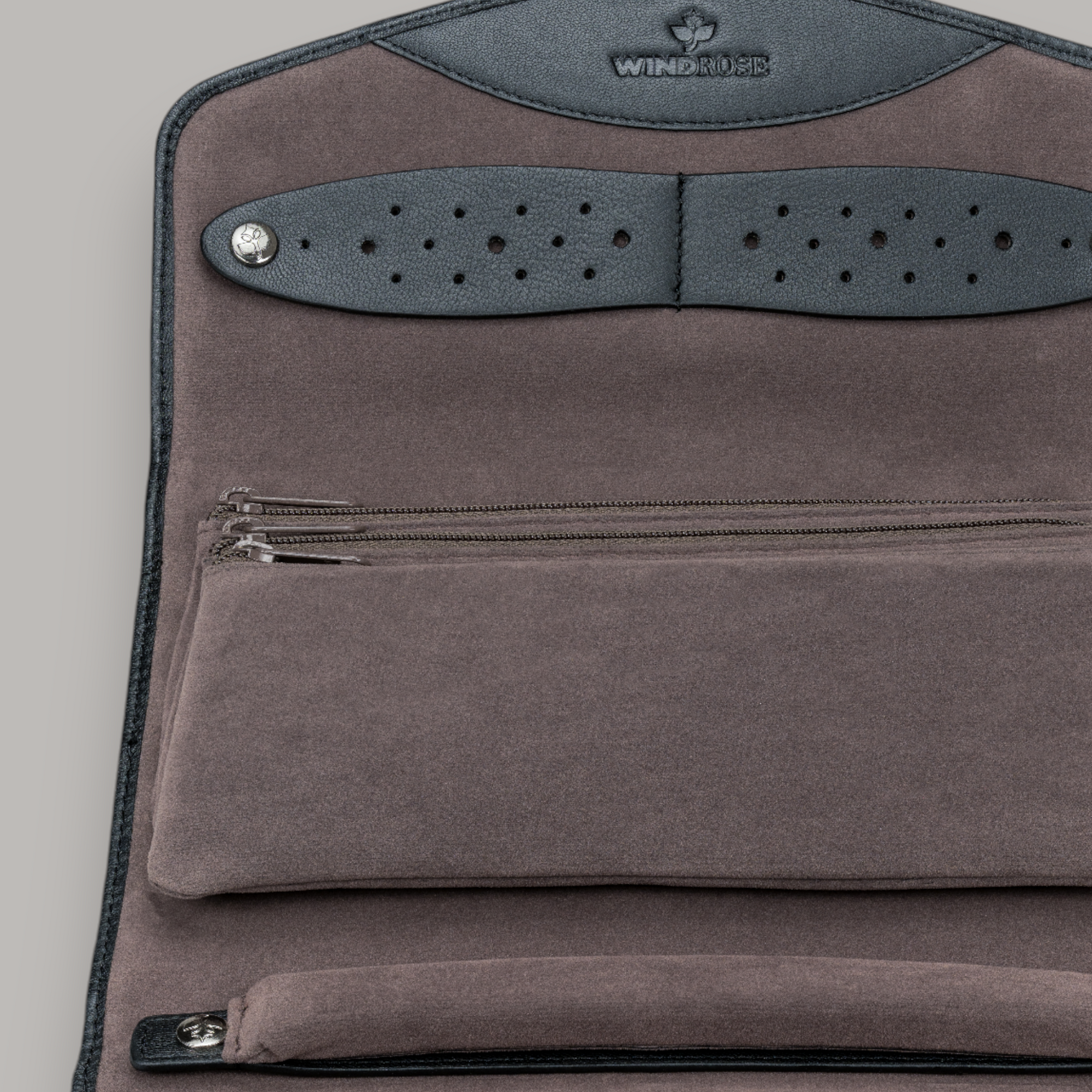 Schmucktasche XL Nappa / schwarz (Vollrindleder)