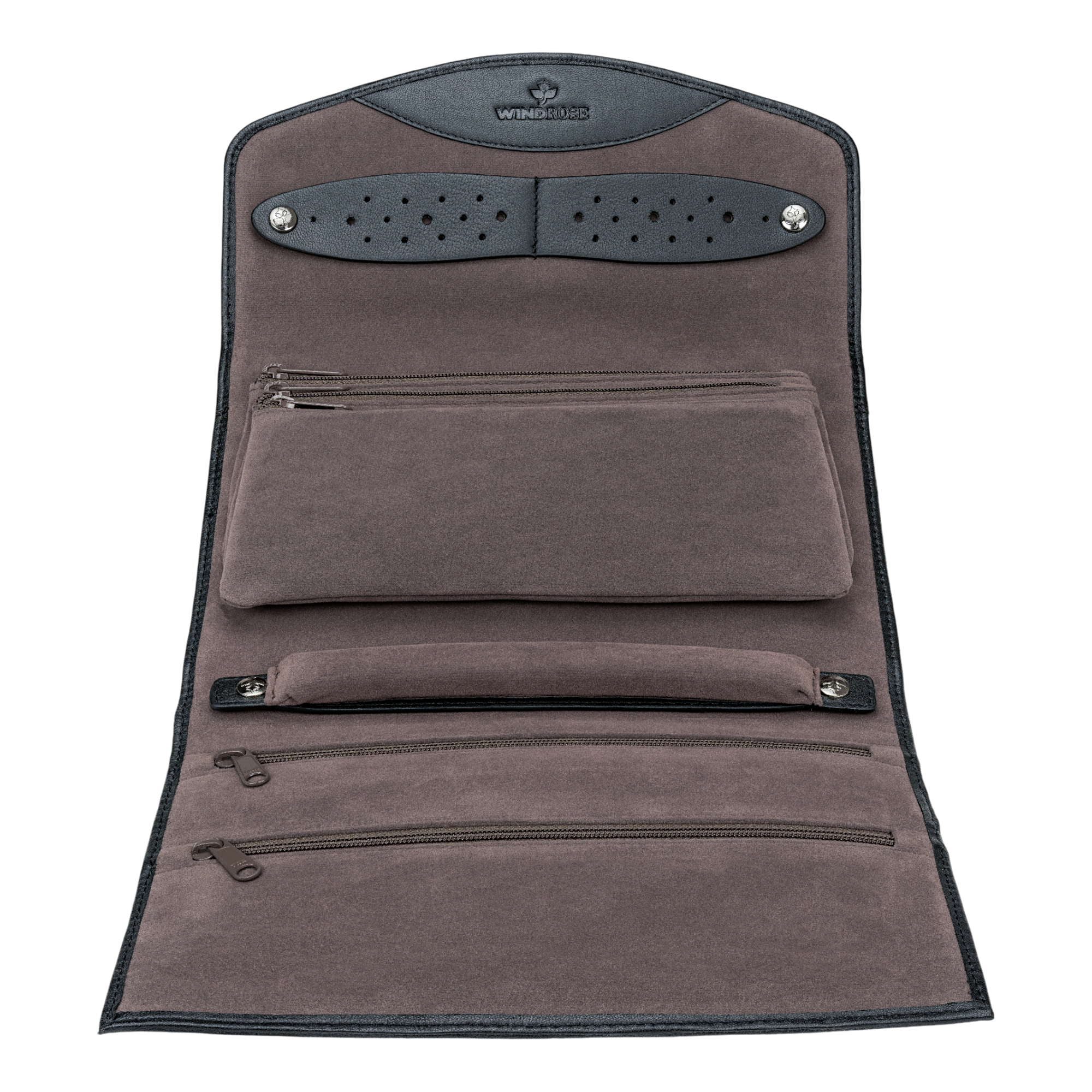 Schmucktasche XL Nappa / schwarz (Vollrindleder)