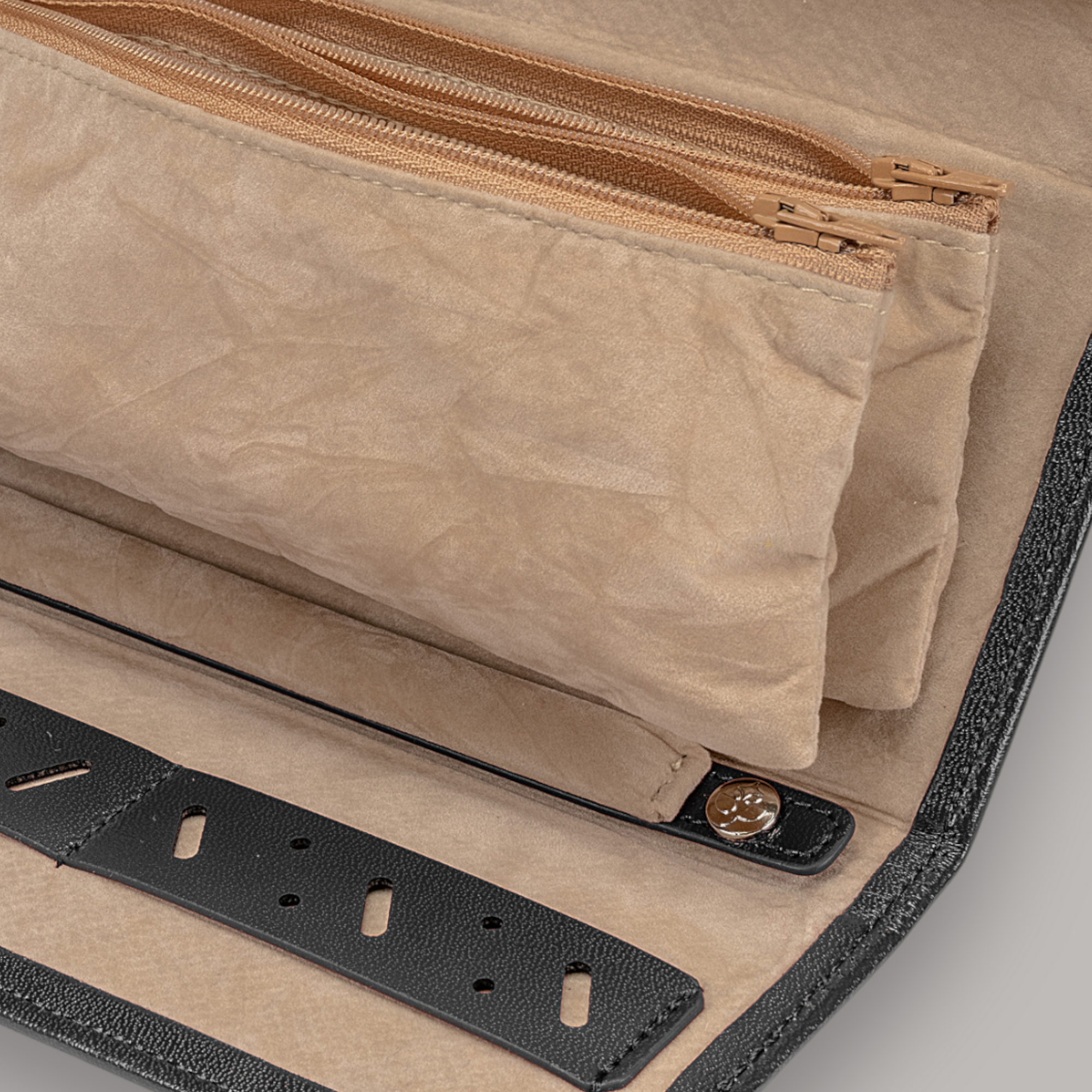 Borsa per gioielli in merino / nero