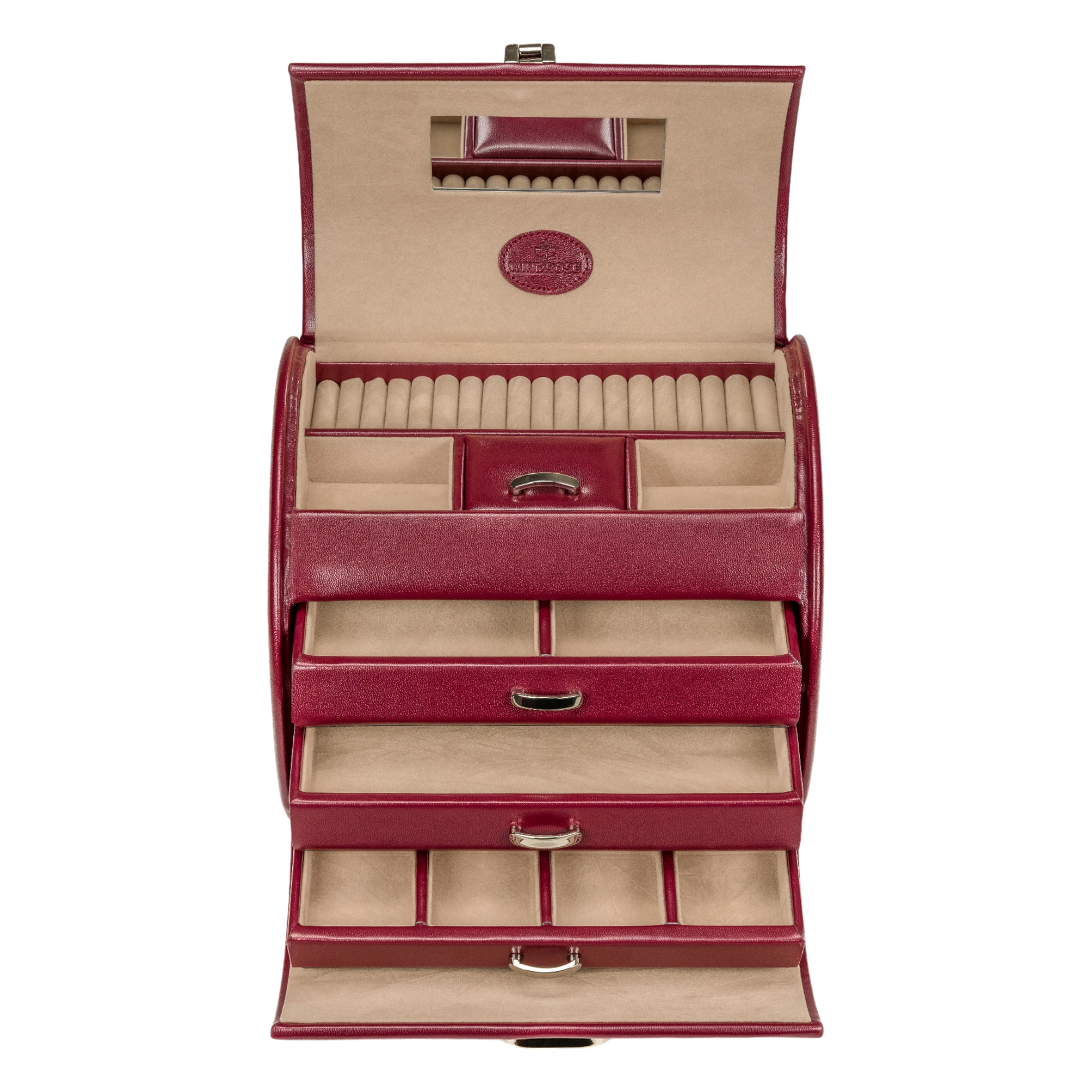 Merino / red jewelry case