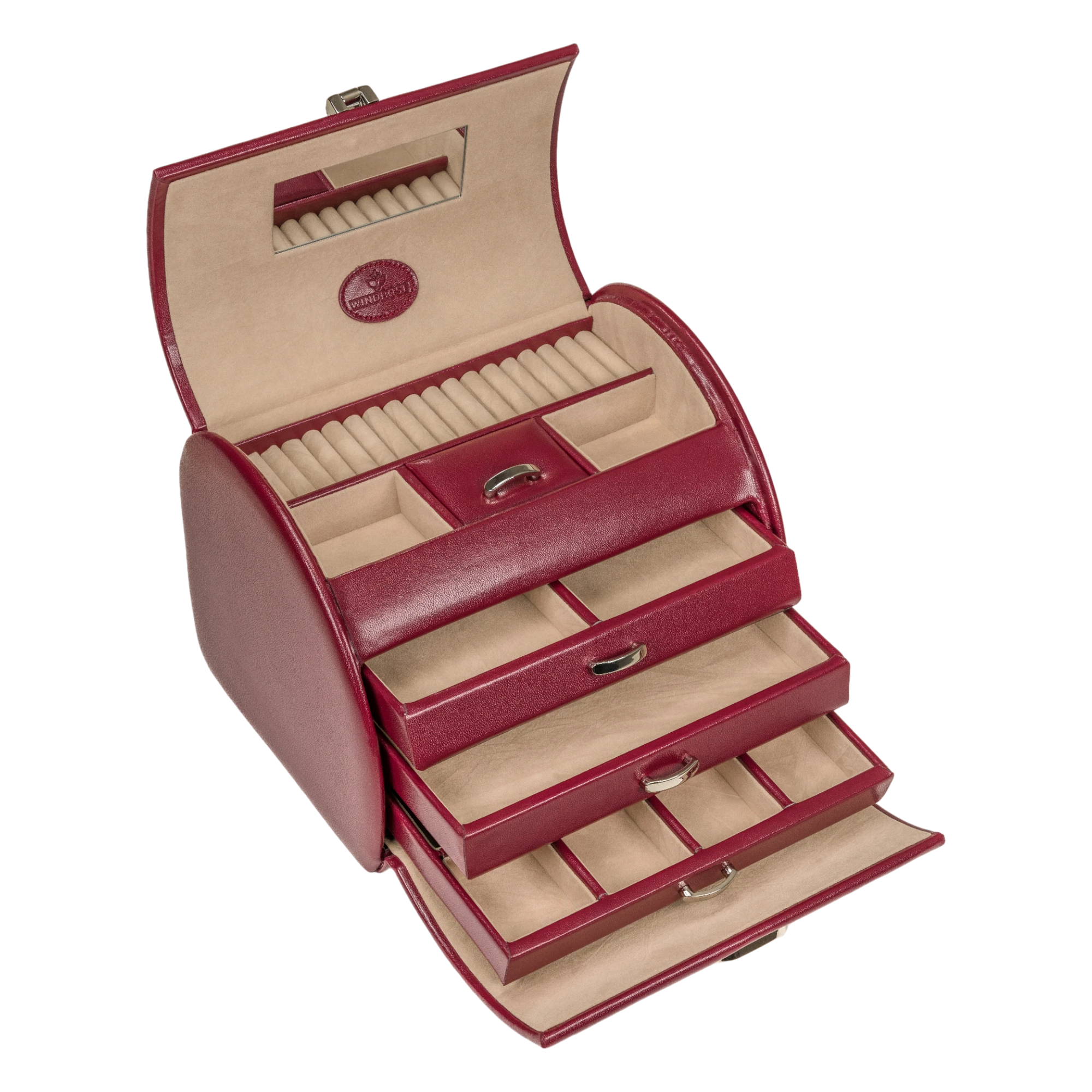 Merino / red jewelry case